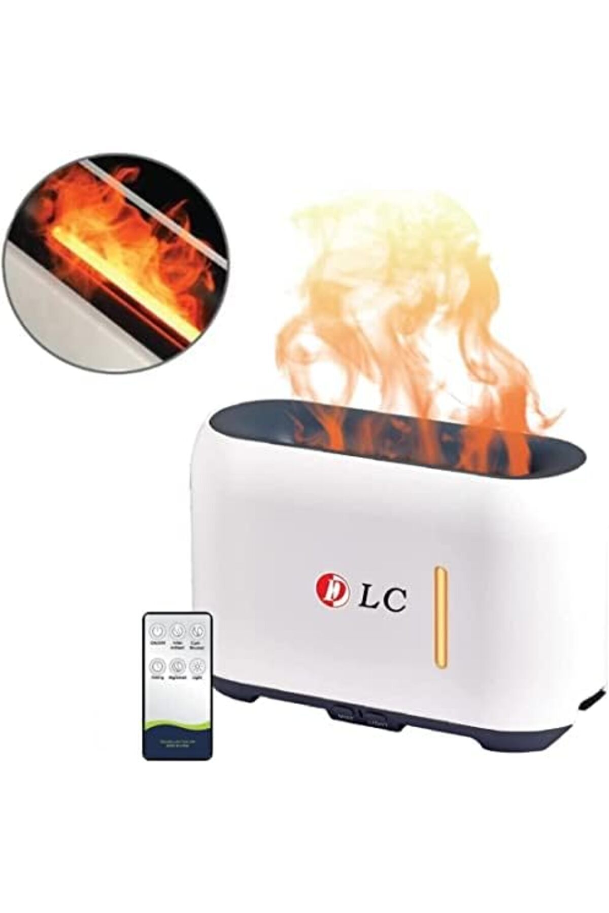 Biki-Aromatherapy Flame Design Scented Oil Diffuser 240ml with Remote and Timer 2