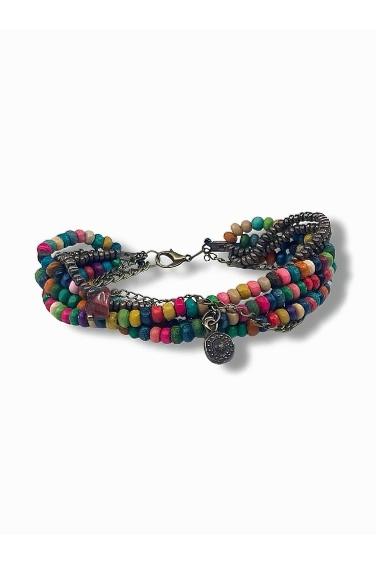 dela otantik Etnik Çok Sıralı Bohem Bileklik – El Yapımı Boncuklu Çoklu Otantik Vintage Bijuteri Takı Bracelet