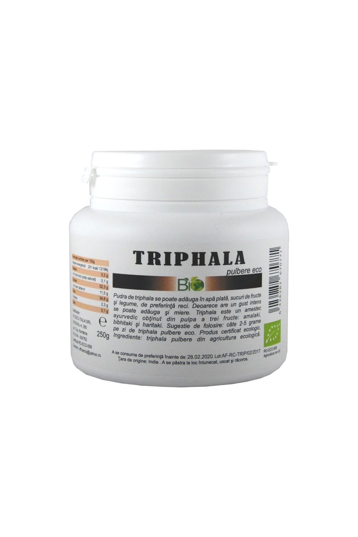 Deco Italia Triphala Pudra, Bio 250g - One Size