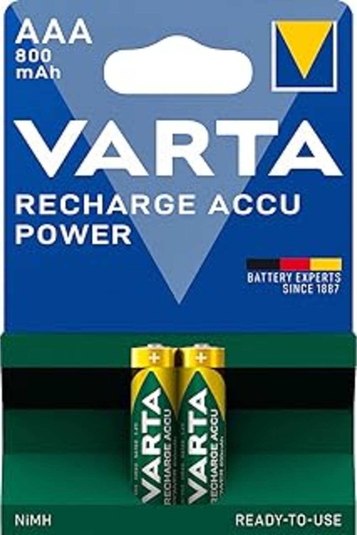 Roses Store Rechargeable Accu 2 Aaa 800 Mah R2U, Yeşil/Gri