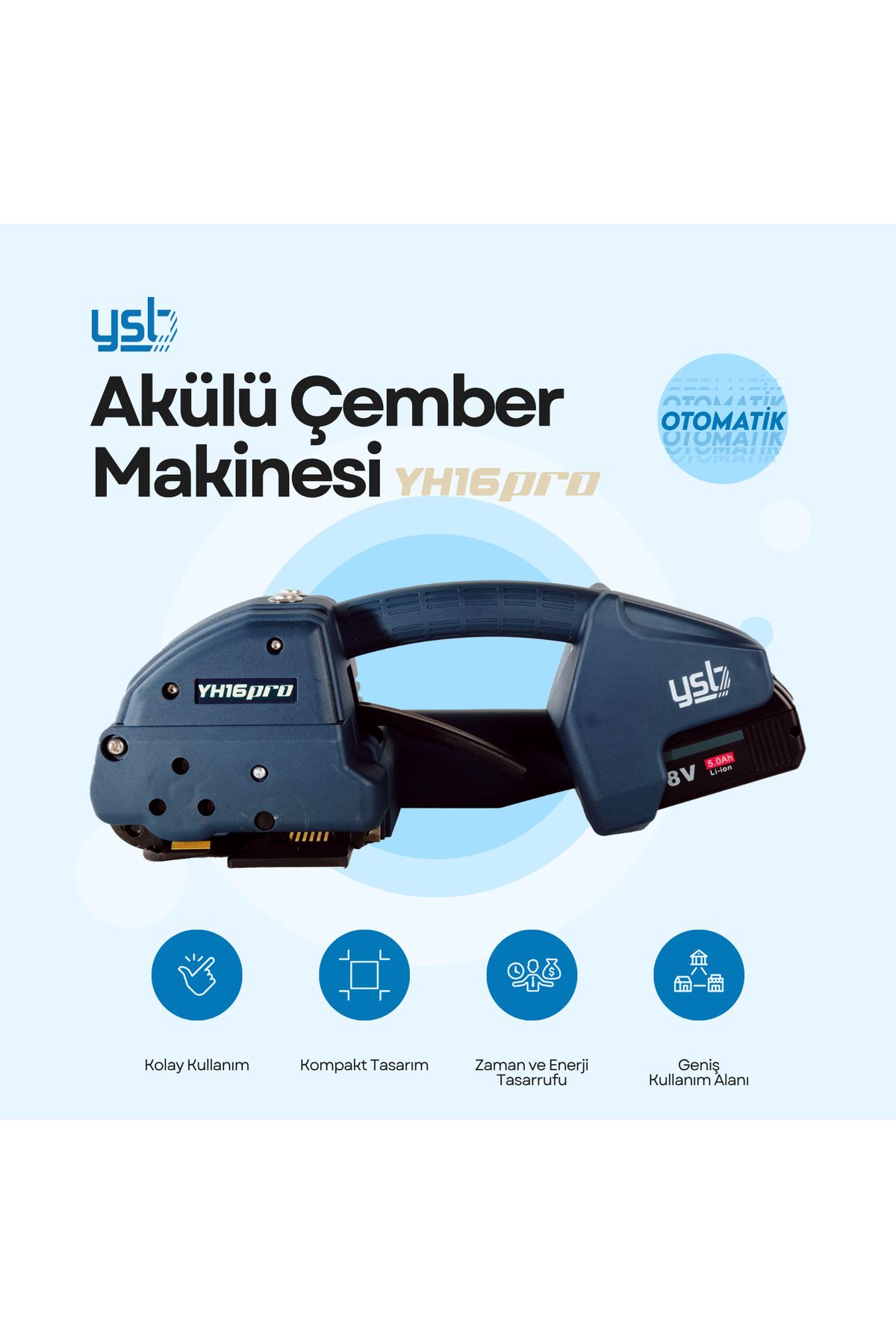 YSB Yh16 Pro Akülü Çember Makinesi