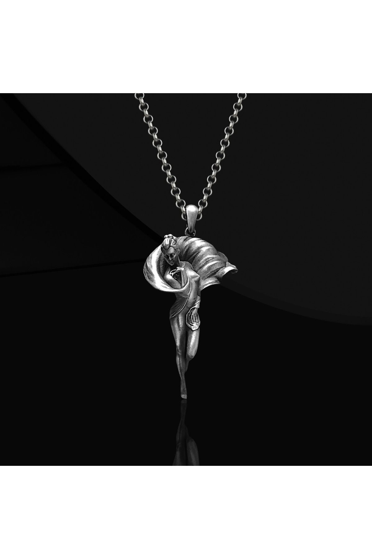 Abel Custom Ring Kadın Dançı Gümüş Kolye