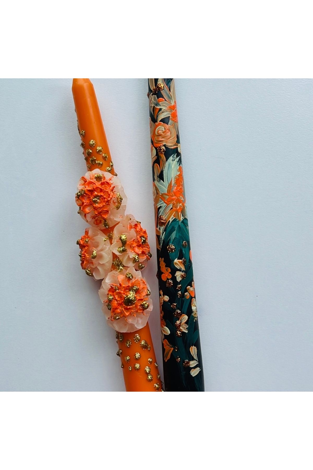 inrobert 2’li Orange-black Yeni Sezon Mum Seti