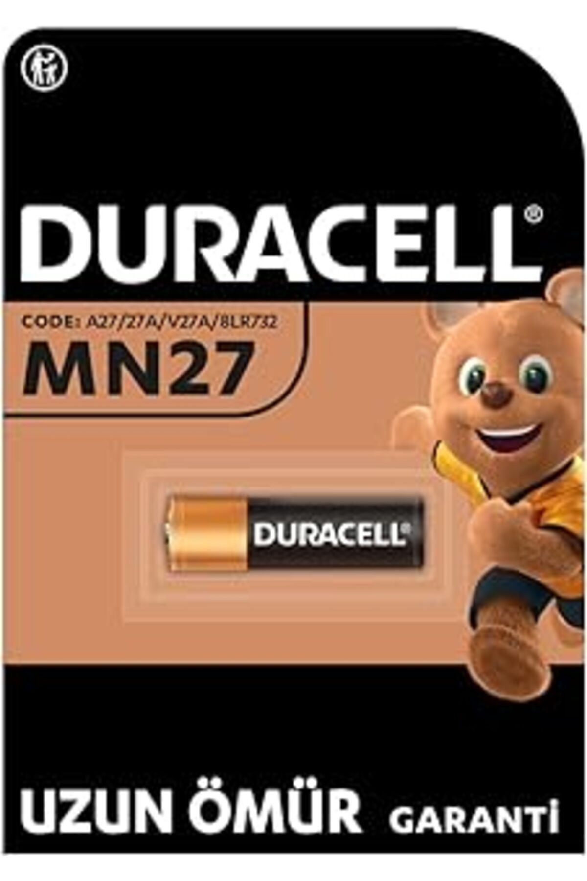 Pazarcan Mn27 Alkalin Pil (Tekli) 12V (A27 L828), Uzun Kullanım Ömrü Garantili, Uzaktan Kumandalarda, Kablos