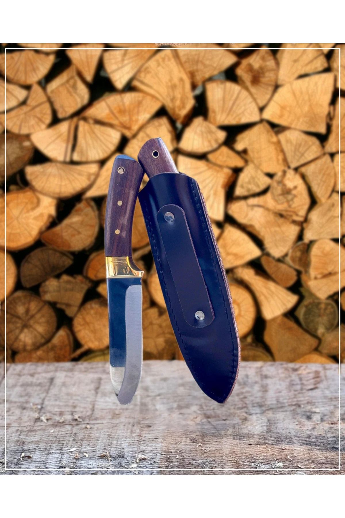 Artabel Doğal Bushcraft Modeli Kamp ve Doğa Bıçağı - Deri Kılıf Hediyeli
