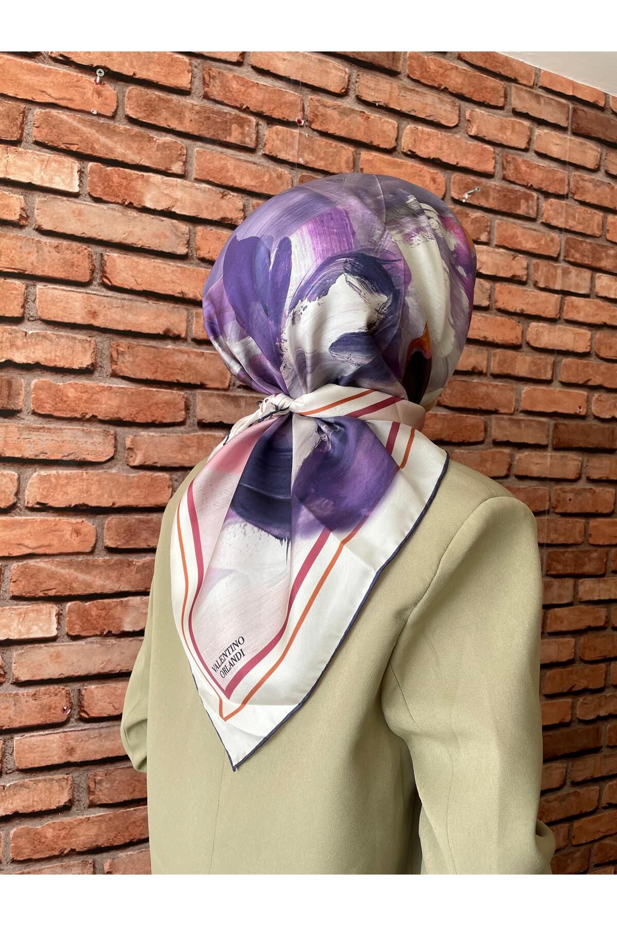 Valentino Orlandi twill ipek eşarp
