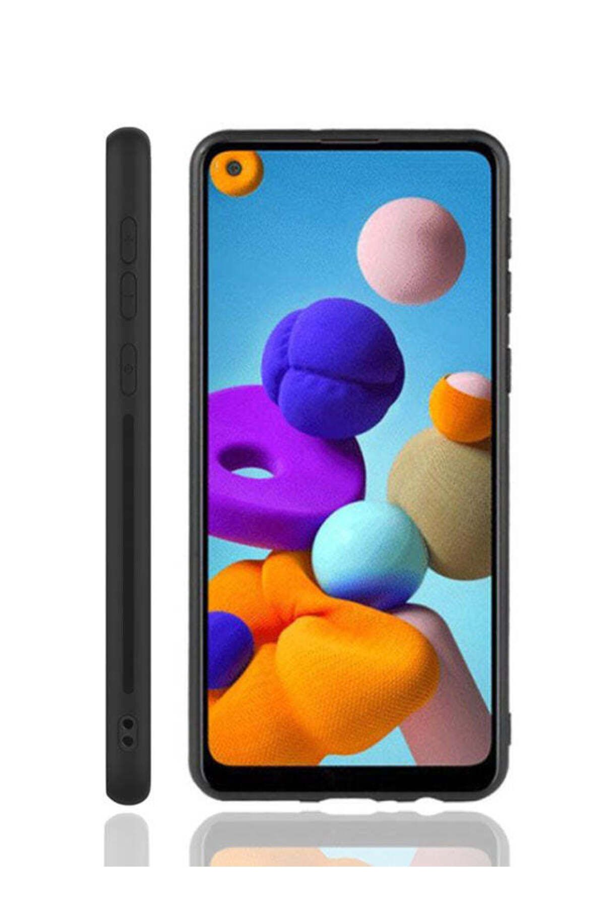 Tolwak-Samsung Galaxy A21 Protective Case Cover Pattern Digital Art Triangle 2