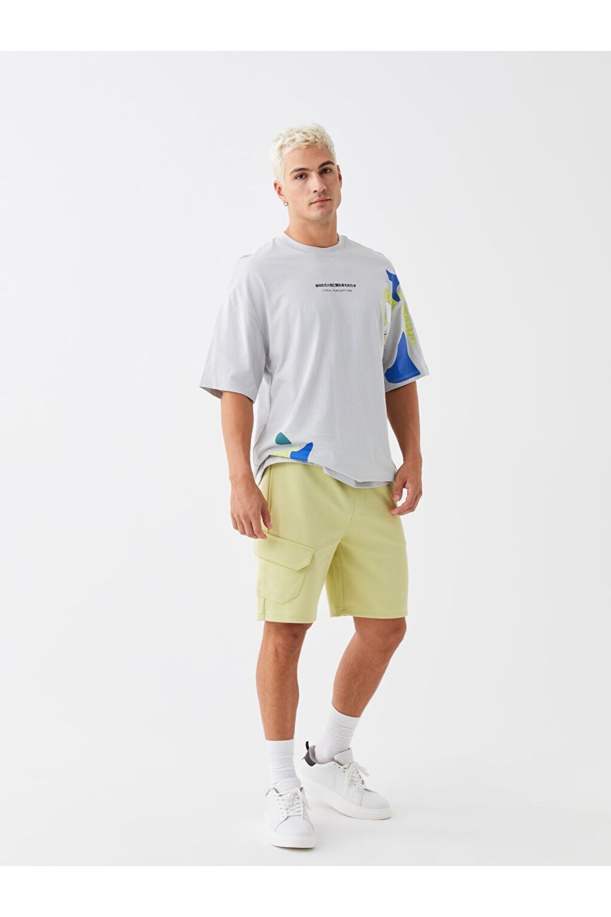 LC Waikiki Yeşil Slim Fit Erkek Bermuda Şort