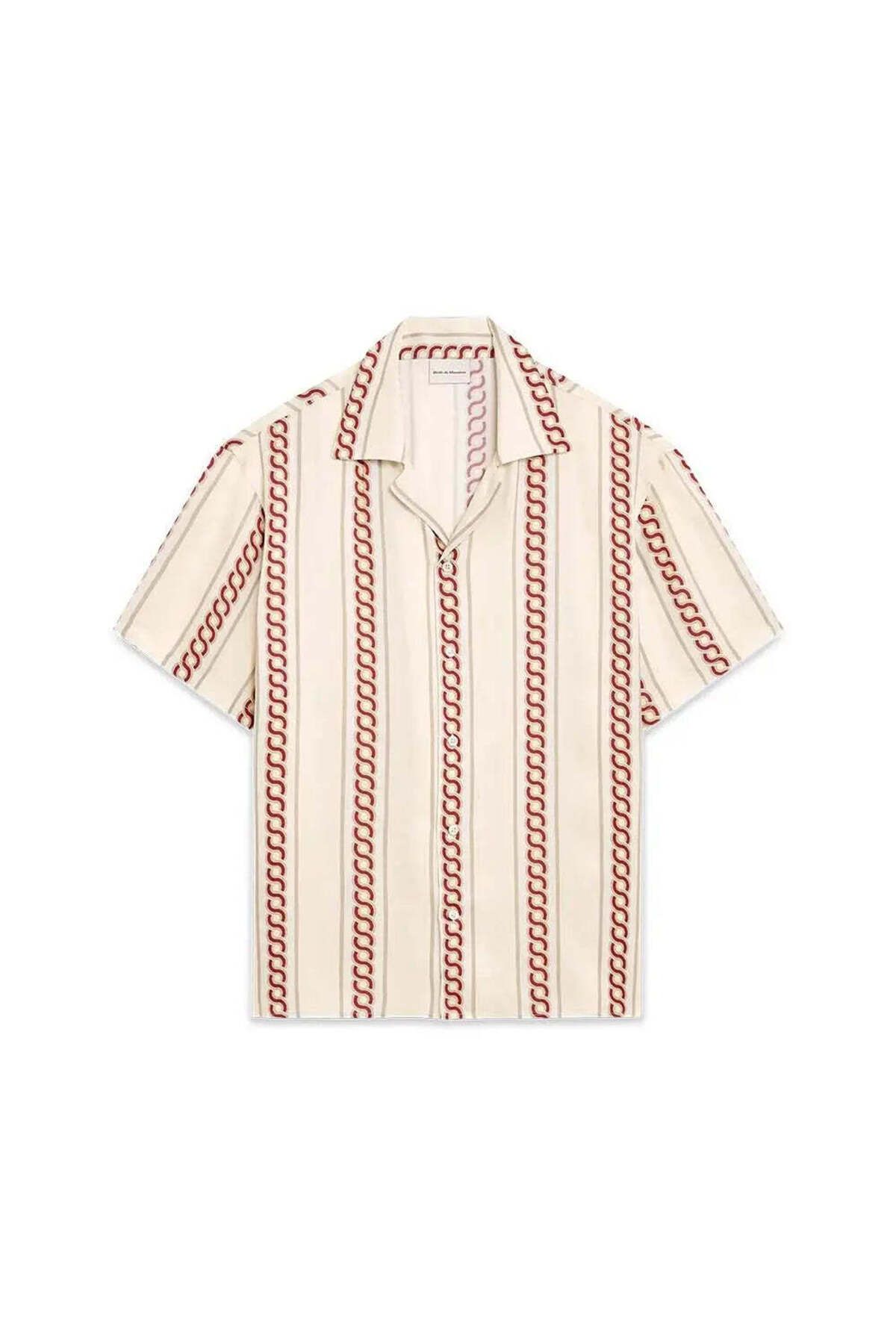 American Rag Cie Bej Renkli Kısa Kollu Viskoz Gömlek - La Chemise Tresses MC