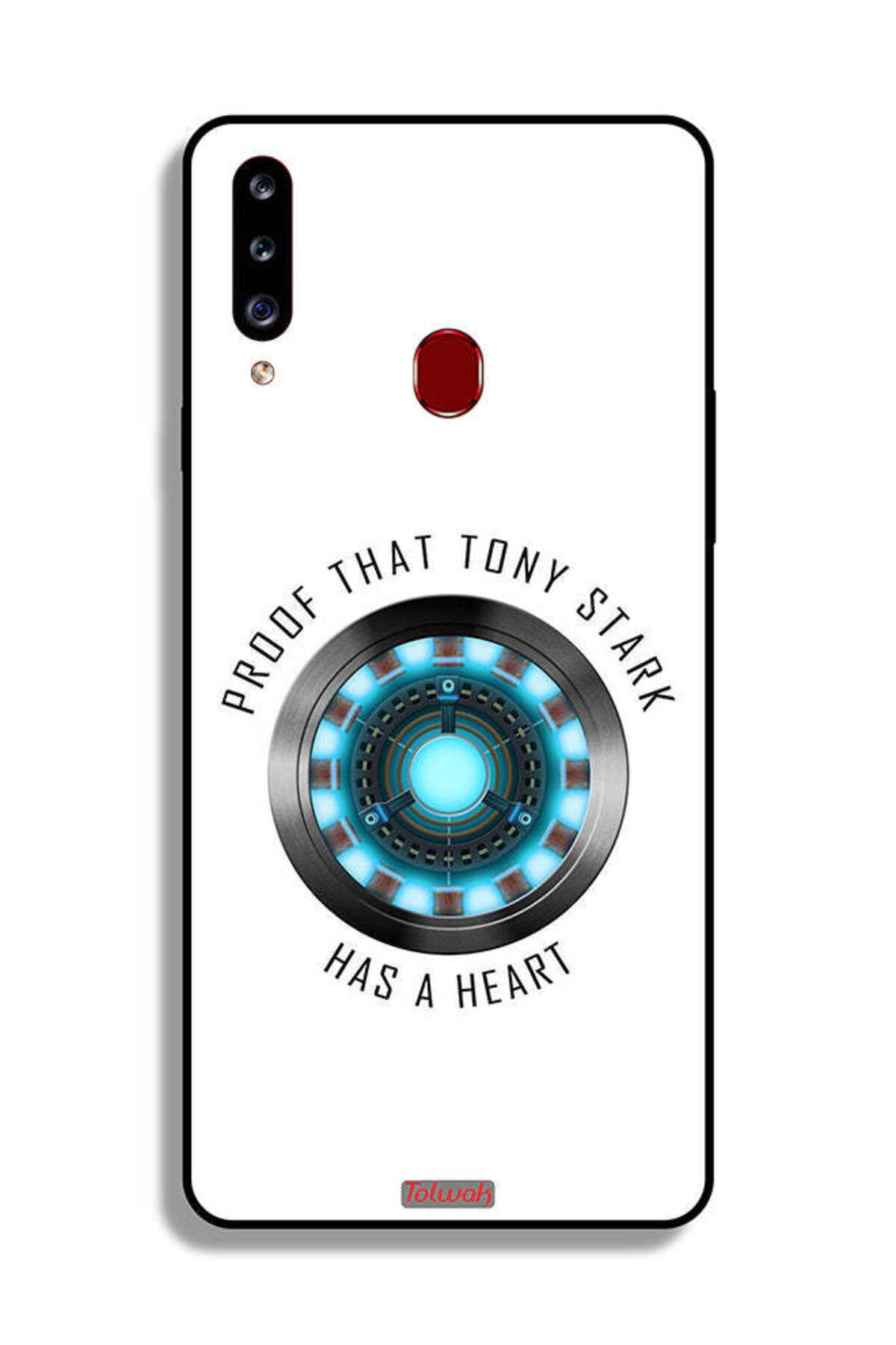 Tolwak-Samsung Galaxy A20s Protective Case Cover Proof That Tony Stark Has A Heart 1