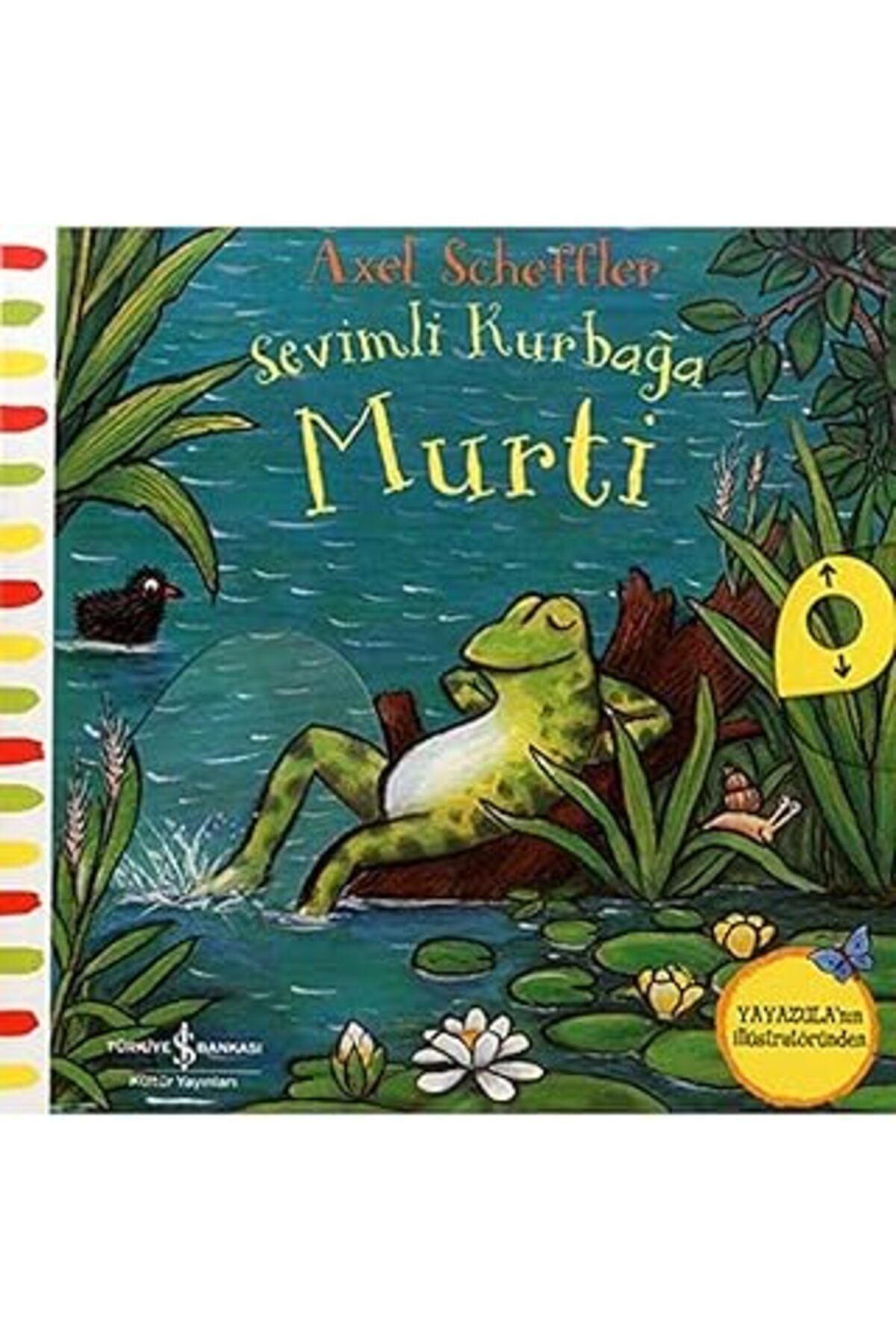 Mu Art Ahşap Sevimli Kurbağa Murti (Ciltli)