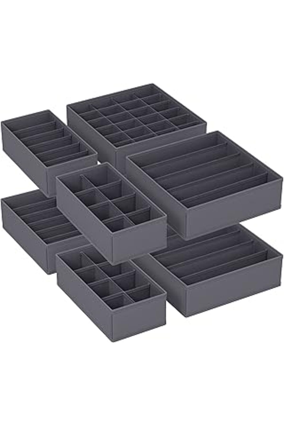 Qedii Songmics İç Giyim Düzenleyici 8'Li Set, Çekmece Düzenleyici, Katlanabilir, Gardırop Düzenleyici, Sa