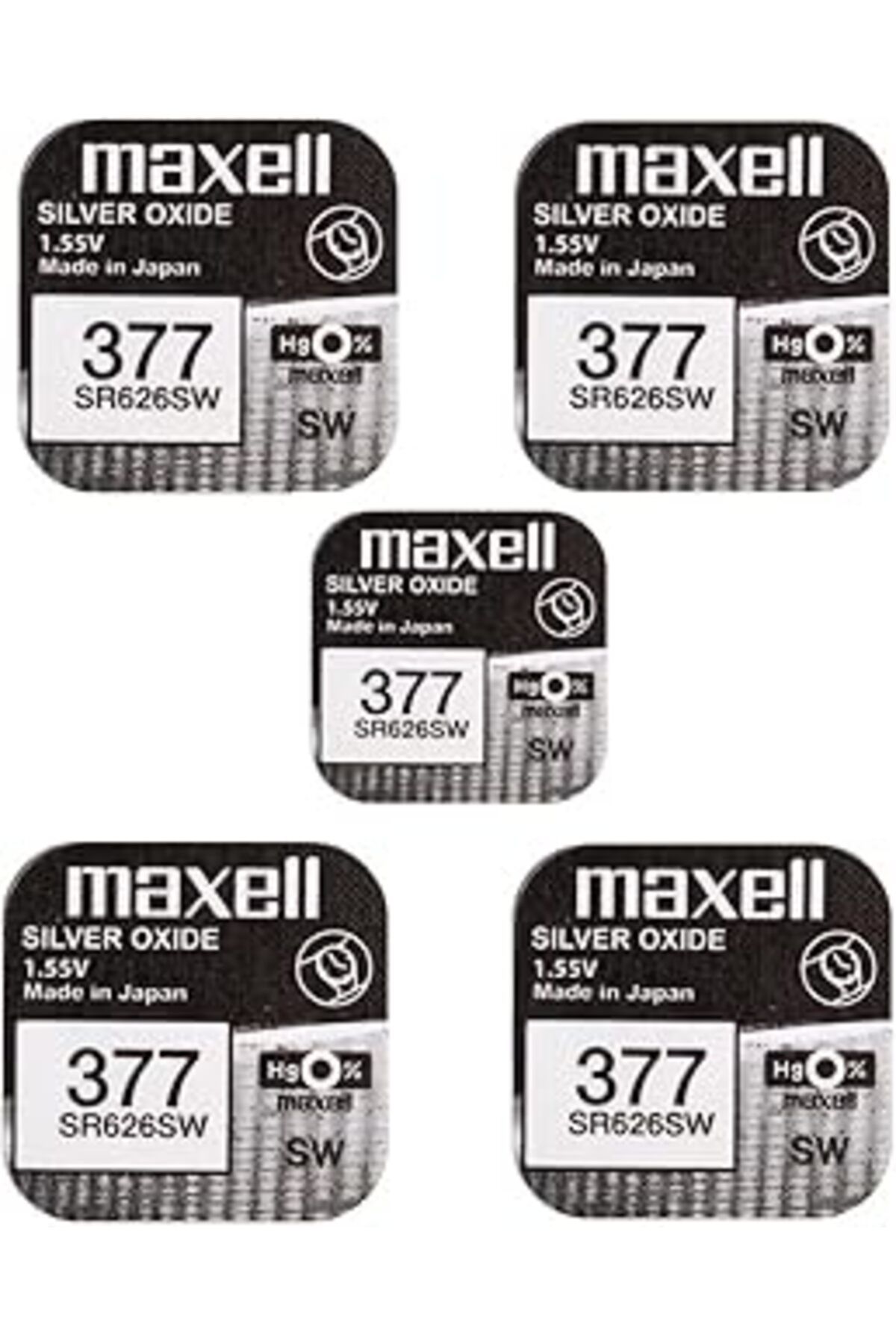 Roses Store Maxell Brunswick 377 Sr626Sw Düğme Pil 1,55 V