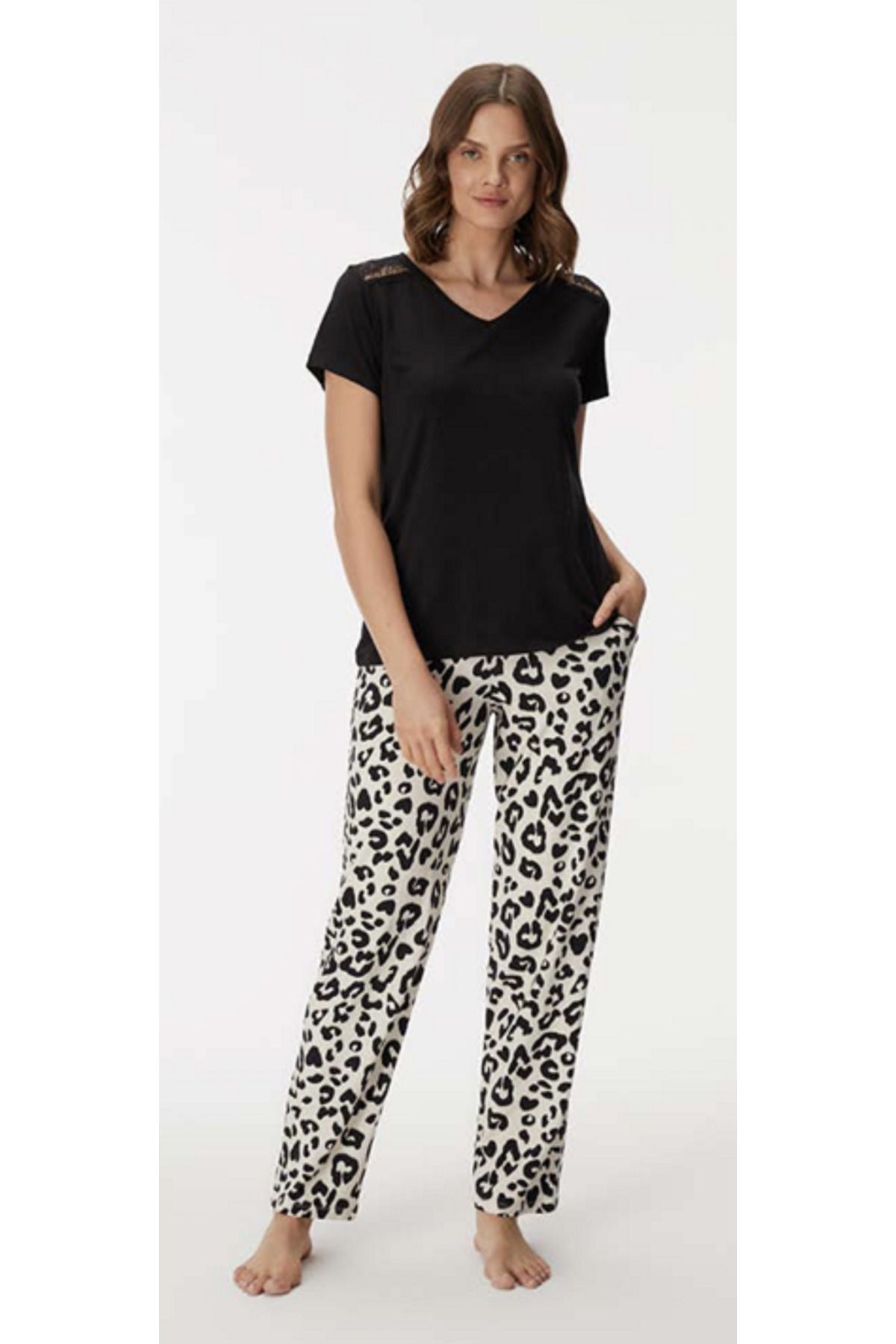 NightLove Anıl Viola 11392 Kadın Pijama Takımı