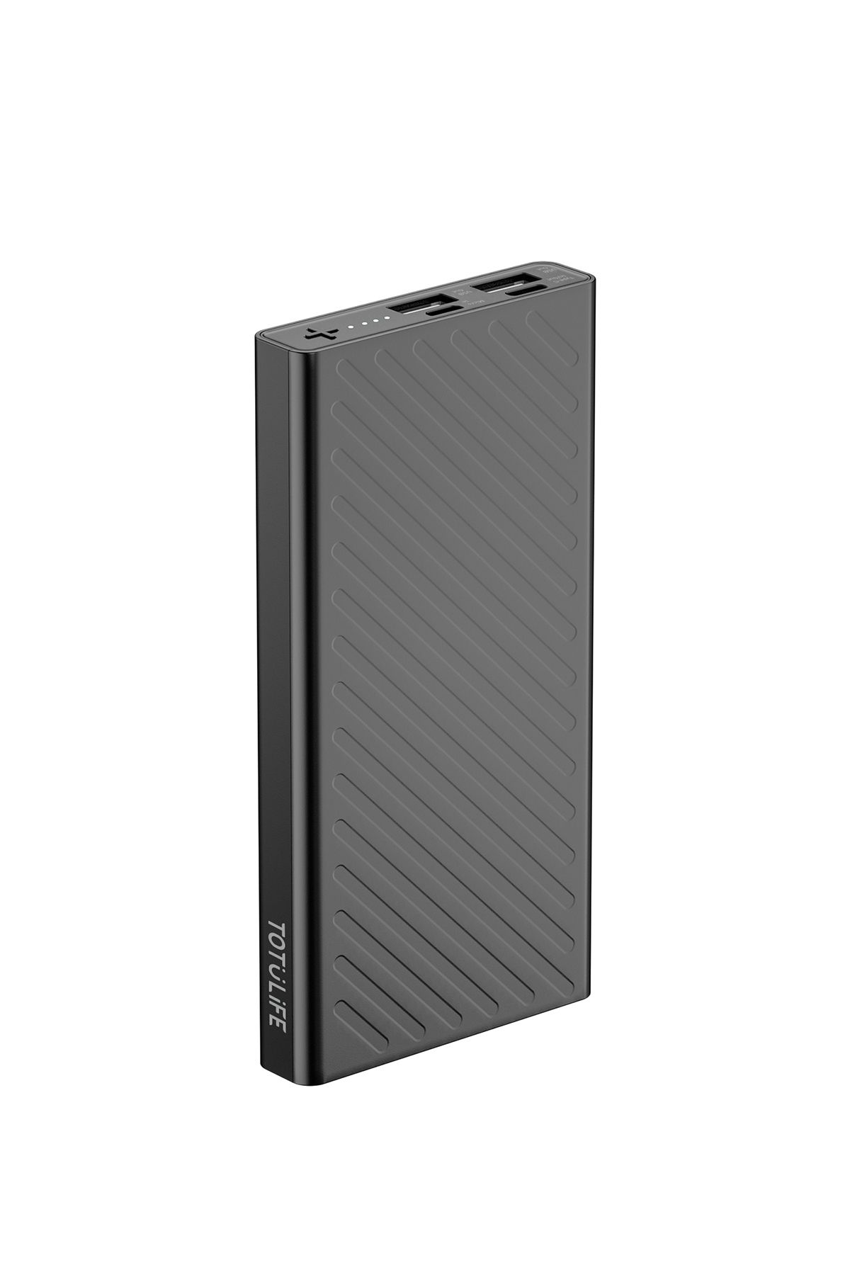 Totulife-FAME Series 10000mAh Power Bank - Type-C & Micro USB Input, Dual USB Output for Fast Charging 5