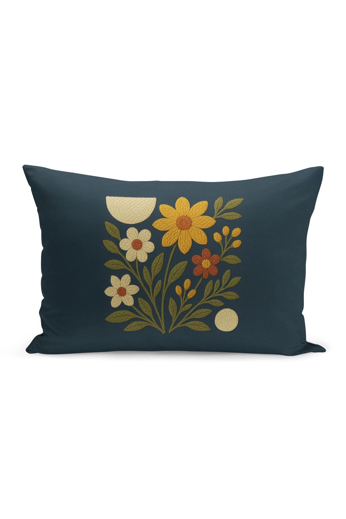 Bertille Home-Set de 3 huse de pernă cu imprimare digitală pe două părți (aspect de broderie cu model de puncție) 5