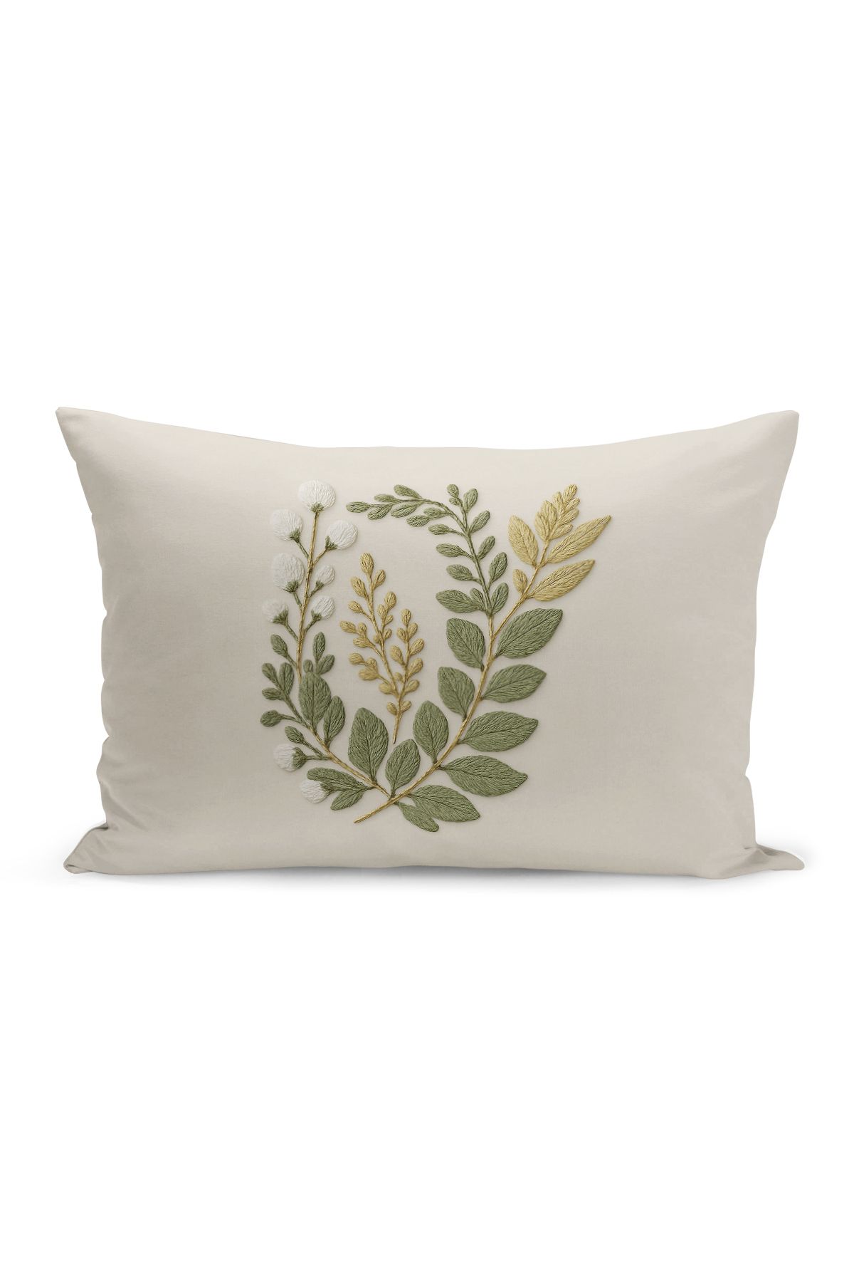 Bertille Home-Set de 3 huse de pernă cu imprimare digitală pe două părți (aspect de broderie cu model de puncție) 5
