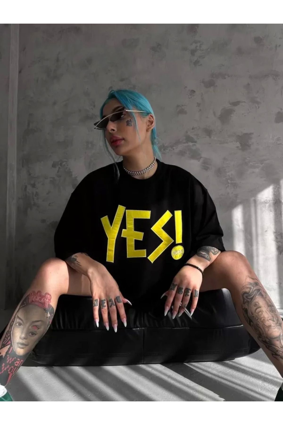 ZORM Nakış Detaylı Unisex Siyah T-Shirt
