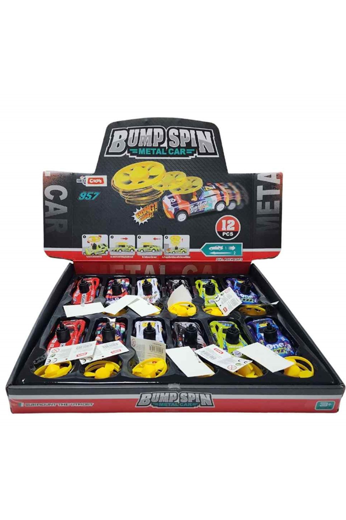 ctoy Oyuncak Çek Bırak Pervaneli Yarış Arabası Kz957-058 (Karışık Renk 1 Adet)
