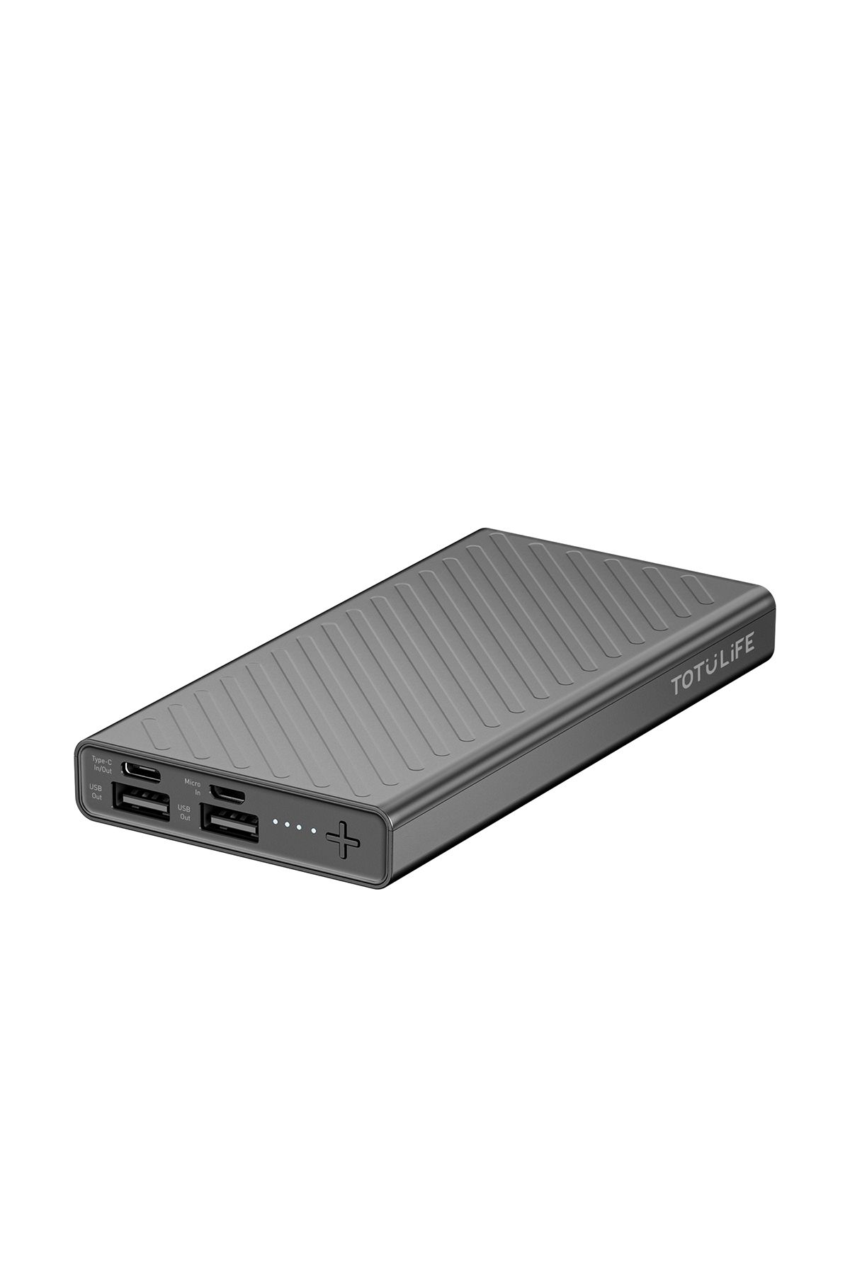 Totulife-FAME Series 10000mAh Power Bank - Type-C & Micro USB Input, Dual USB Output for Fast Charging 2
