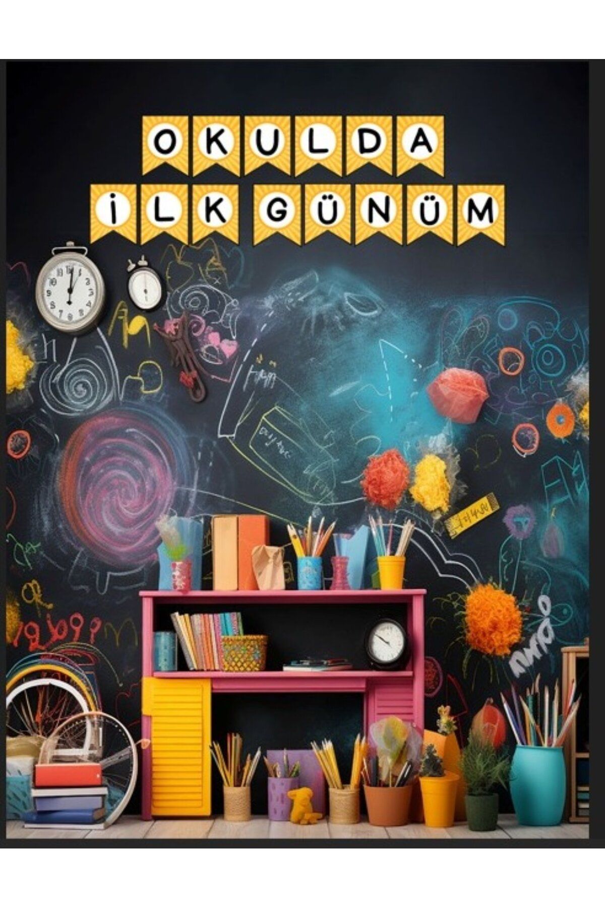 PROMISEBACKDROP2 OKULDA İLK GÜNÜM 150x200 KUMAŞ PANO OKUL ETKİNLİK