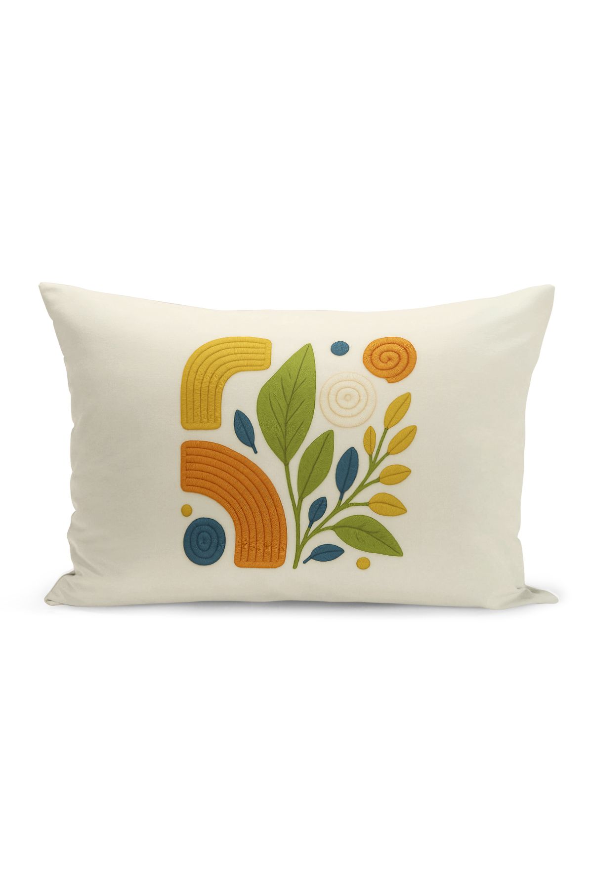 Bertille Home-Set de 3 huse de pernă cu imprimare digitală pe două părți (aspect de broderie cu model de puncție) 5