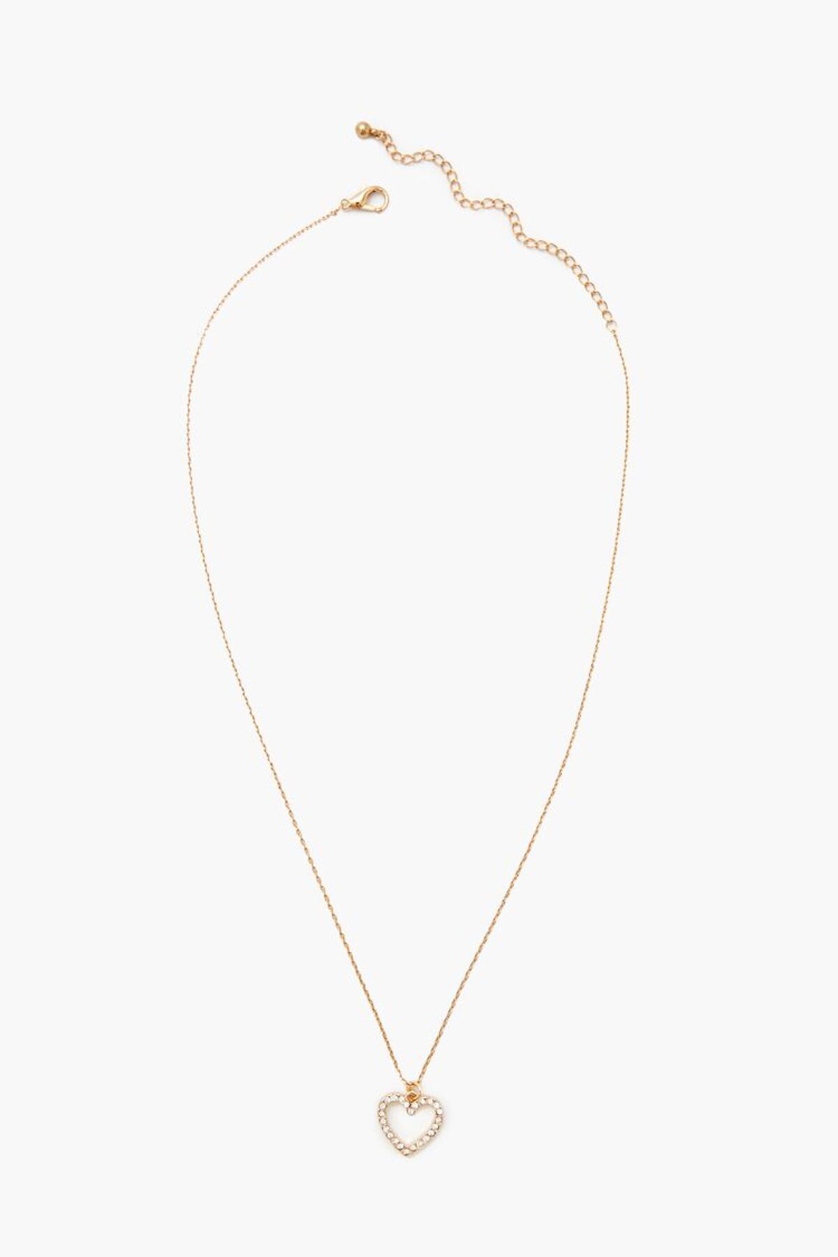 Forever 21 Zirkon Taşlı Kalp Kolye