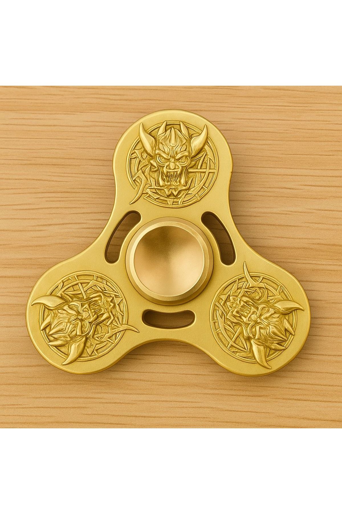 Detre Ejderha Desenli Metal Sessiz Stres Çarkı