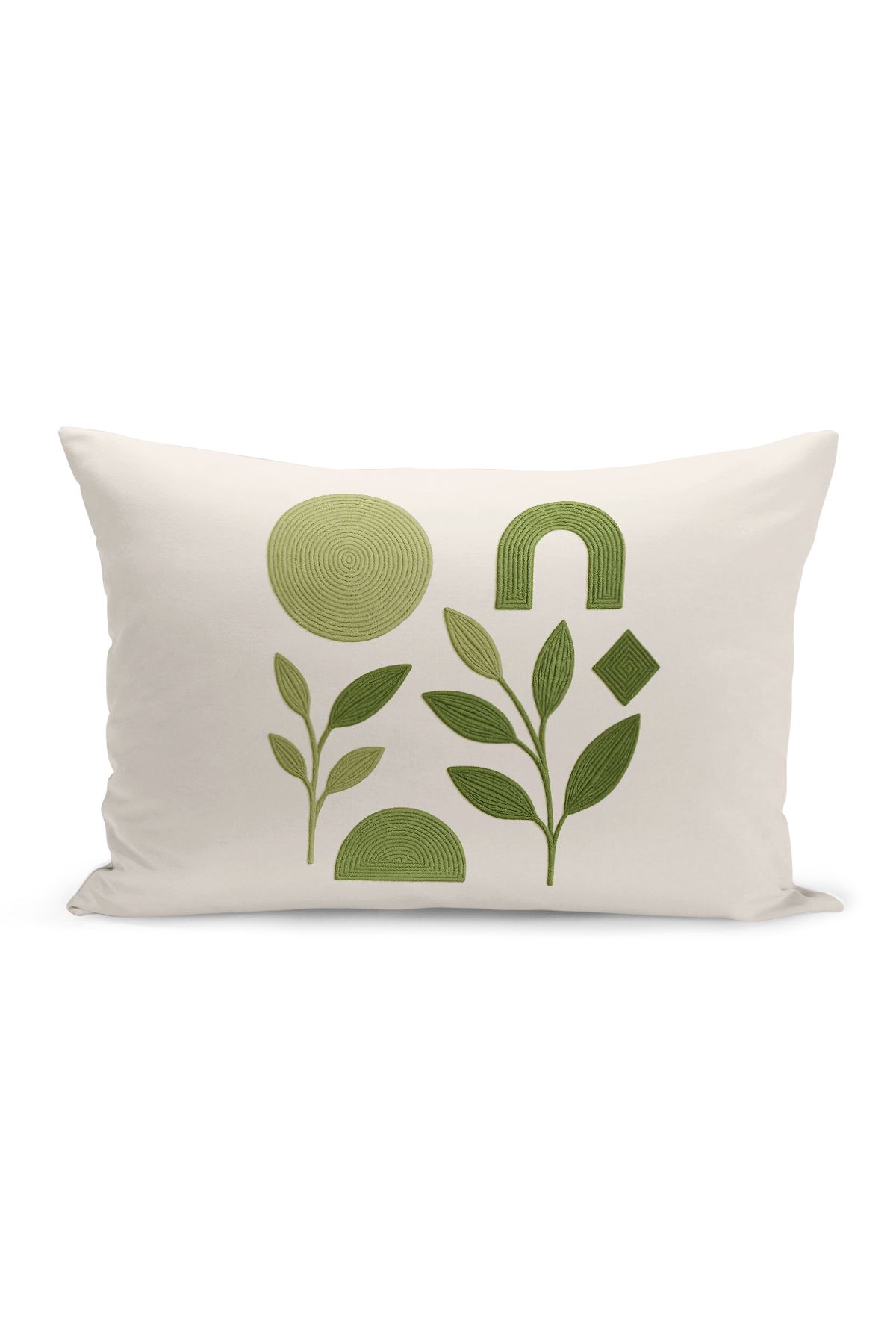 Bertille Home-Set de 3 huse de pernă cu imprimare digitală pe două părți (aspect de broderie cu model de puncție) 5