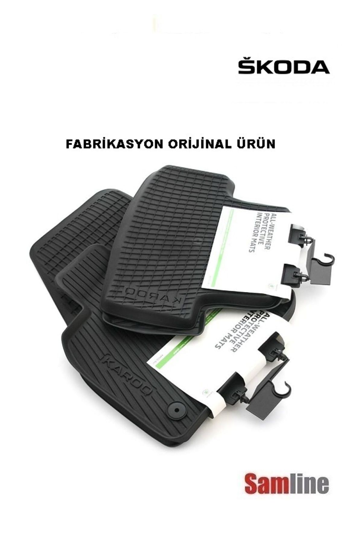 Samline Skoda Karoq Paspas Takımı (3D) Fabrikasyon Orijinal 57B061502-57A061512