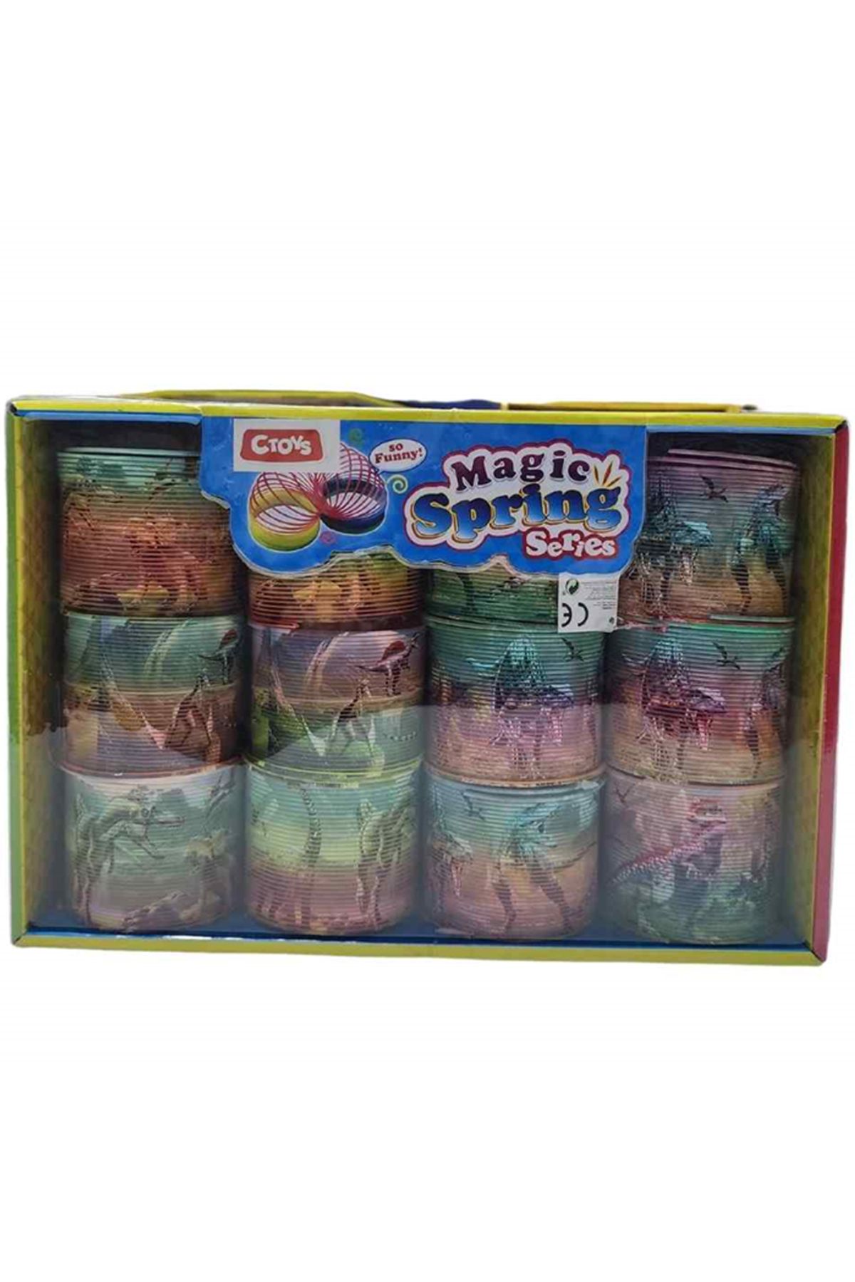 ctoy Oyuncak Stres Yayı Dinazor Kl01-A (12 Li Paket)