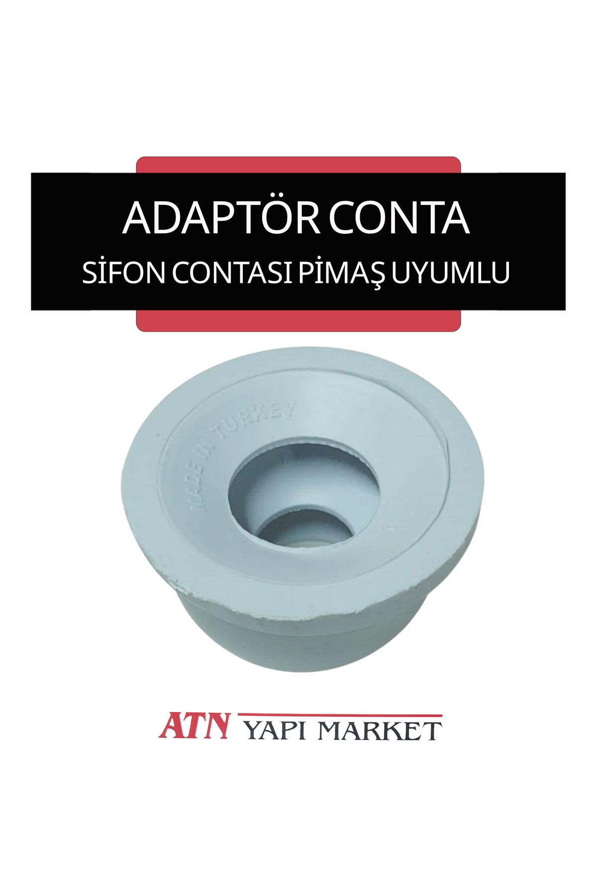 luxcan b Pimaş Uyumlu Adaptör Conta – Lavabo Sifon Contası – PVC Giriş Adaptörü (5 ADET)