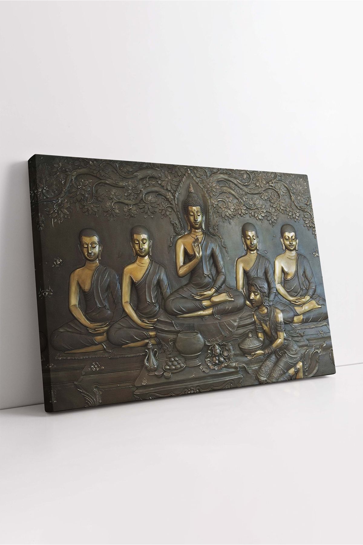 KOSS Dijital Buda Kanvas Tablo, Hint Tanrıları Tablo, Hindu Budha Kanvas, Moda Duvar Dekorasyon, Dekoratif Tablo