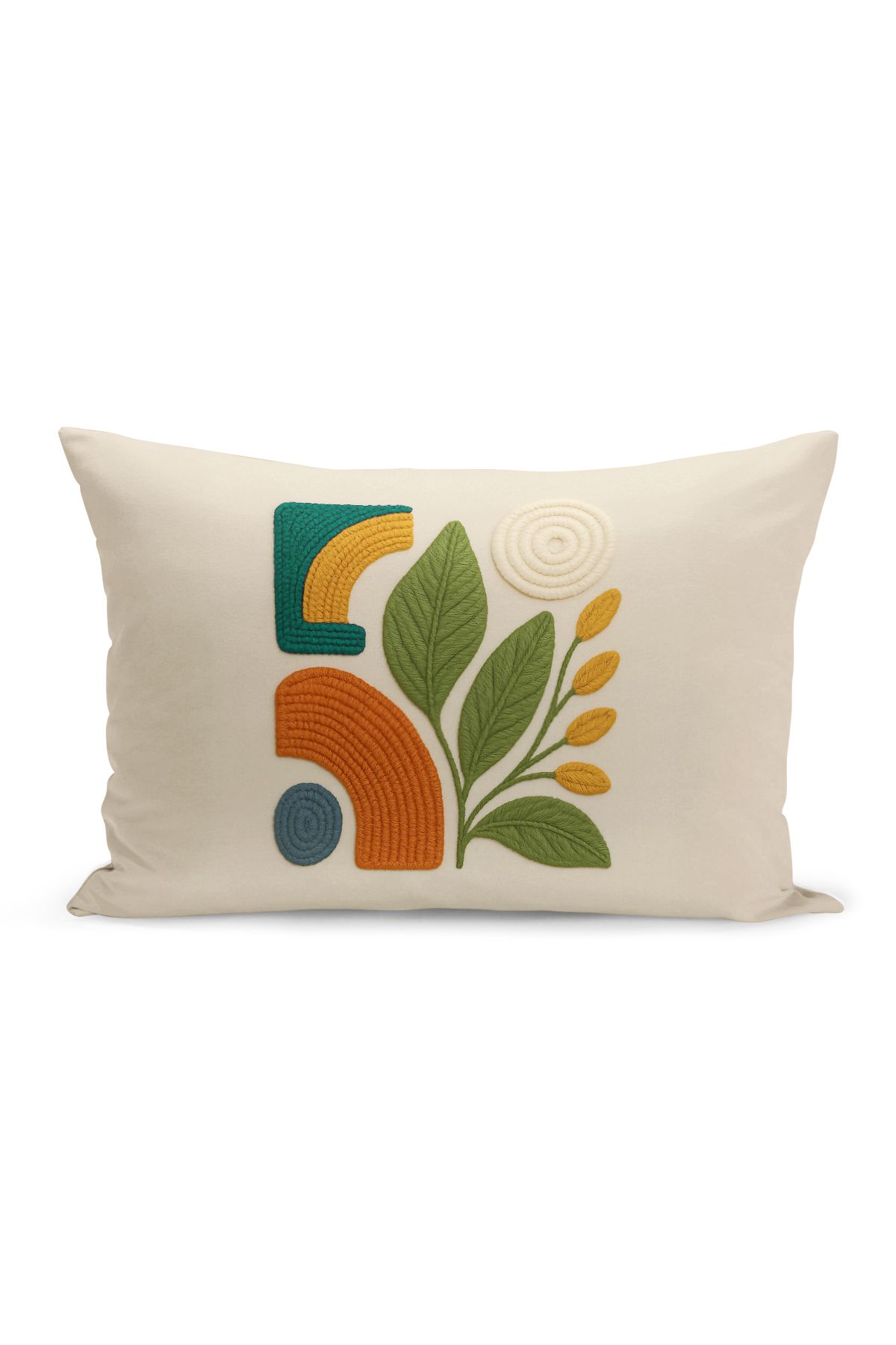 Bertille Home-Set de 3 huse de pernă cu imprimare digitală pe două părți (aspect de broderie cu model de puncție) 5