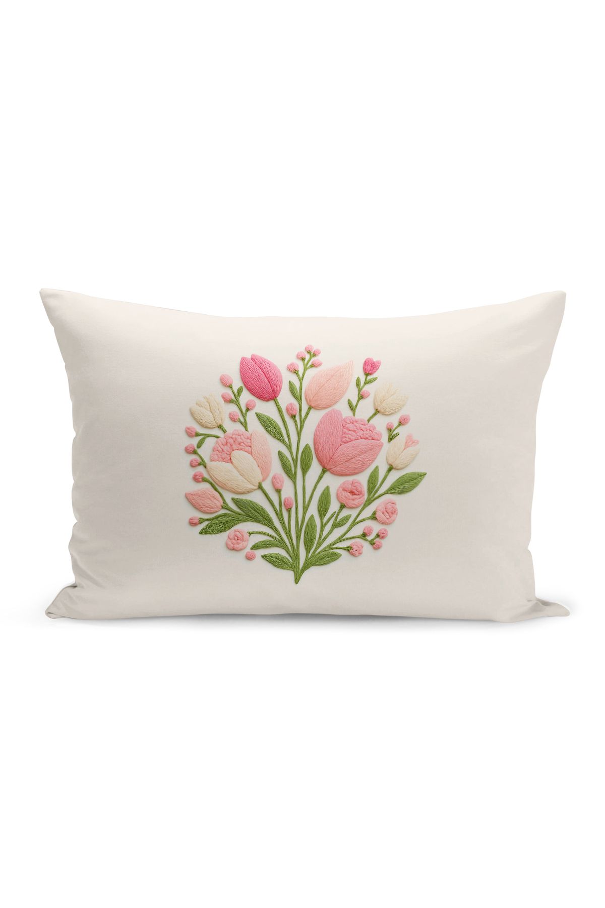 Bertille Home-Set de 3 huse de pernă cu imprimare digitală pe două părți (aspect de broderie cu model de puncție) 5
