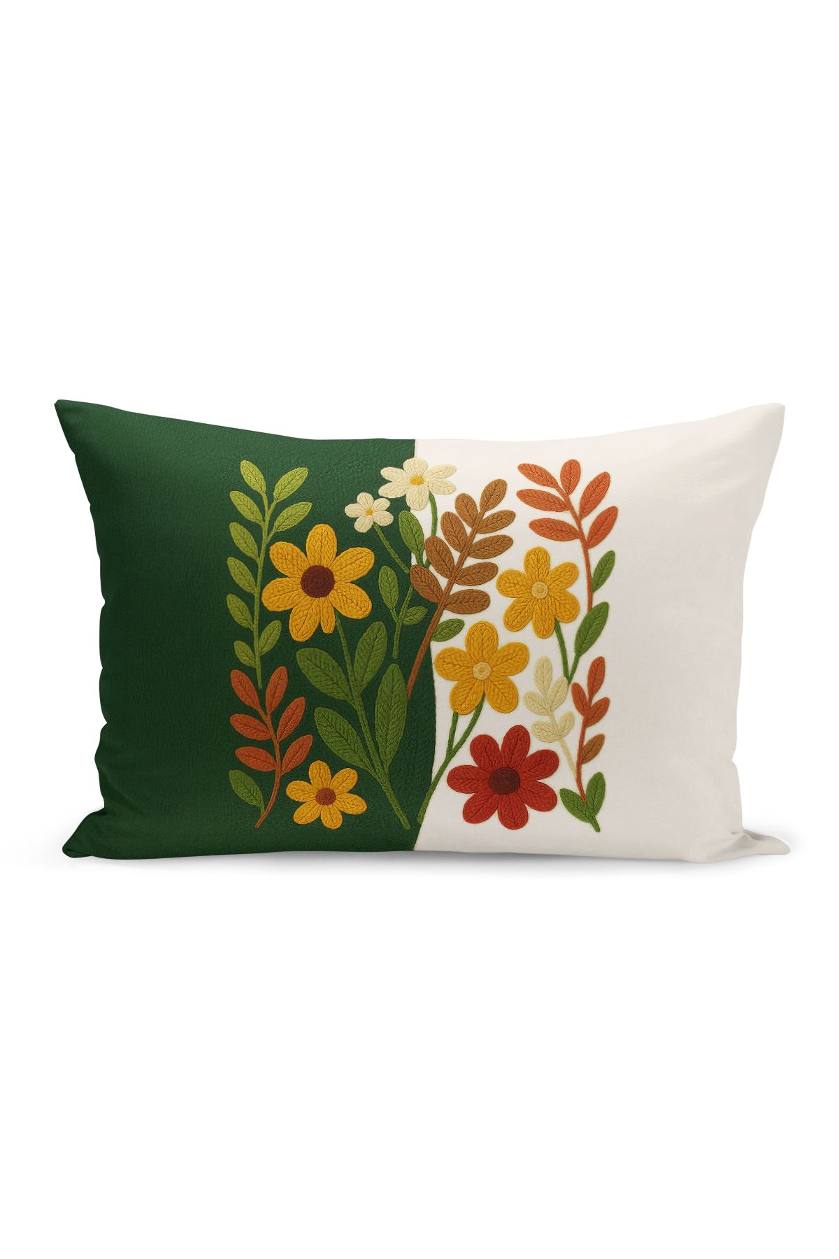 Bertille Home-Set de 3 huse de pernă cu imprimare digitală pe două părți (aspect de broderie cu model de puncție) 5