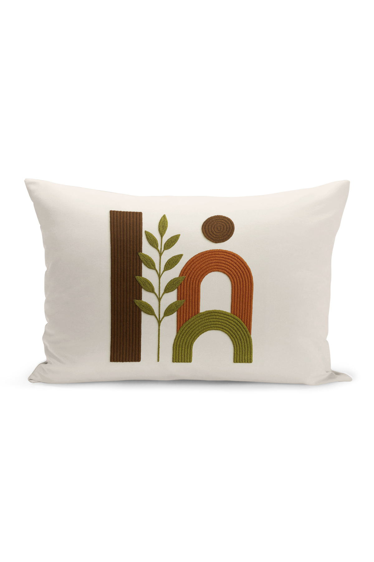 Bertille Home-Set de 3 huse de pernă cu imprimare digitală pe două părți (aspect de broderie cu model de puncție) 5