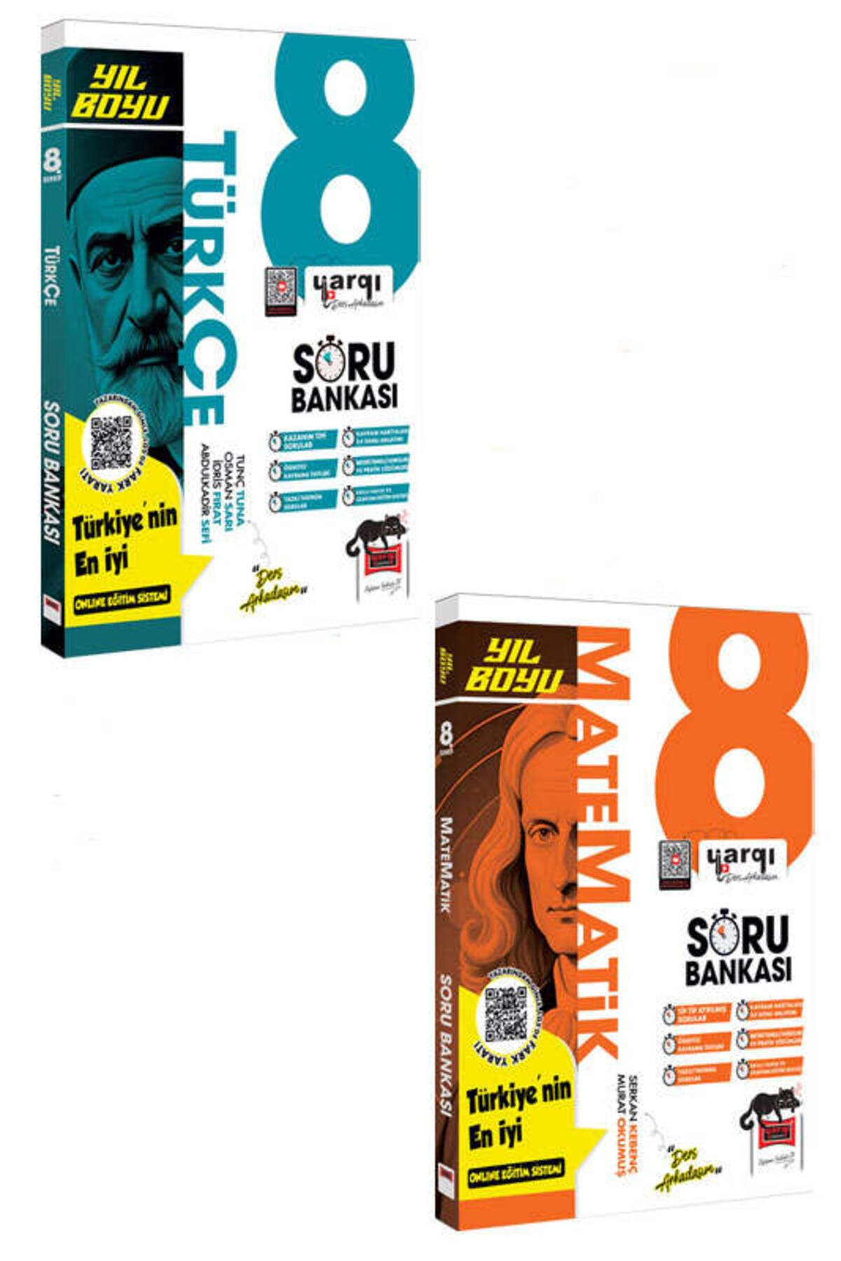 Yargı Yayınları Yargı Yayınları 8.Sınıf LGS Türkçe-Matematik Yıl Boyu Soru Bankası Seti (2 Kitap)