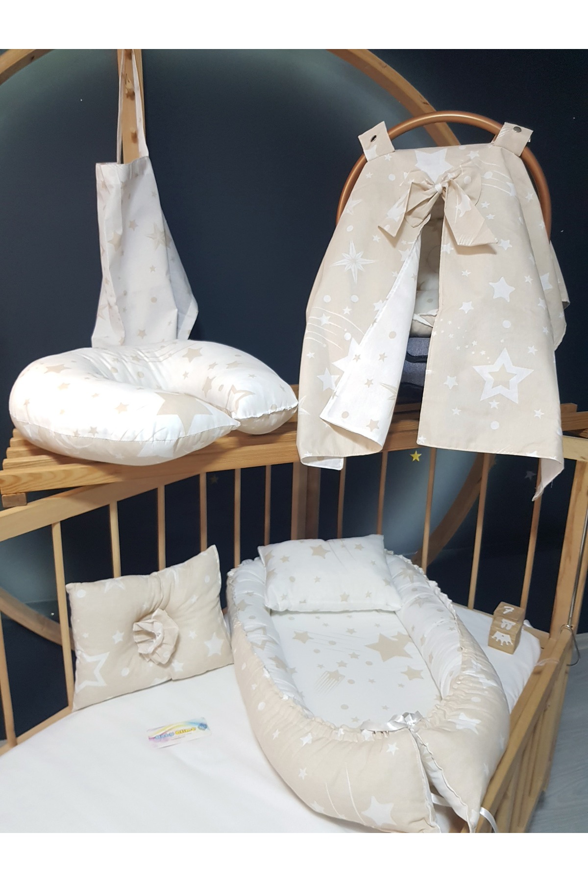 bebek_iklimi 7 Parça Bebek Seti – Babynest Anne Yanı Yatak, Puset Takımı, Emzirme Yastığı ve Minderi fotoğrafı 3 (önizleme)