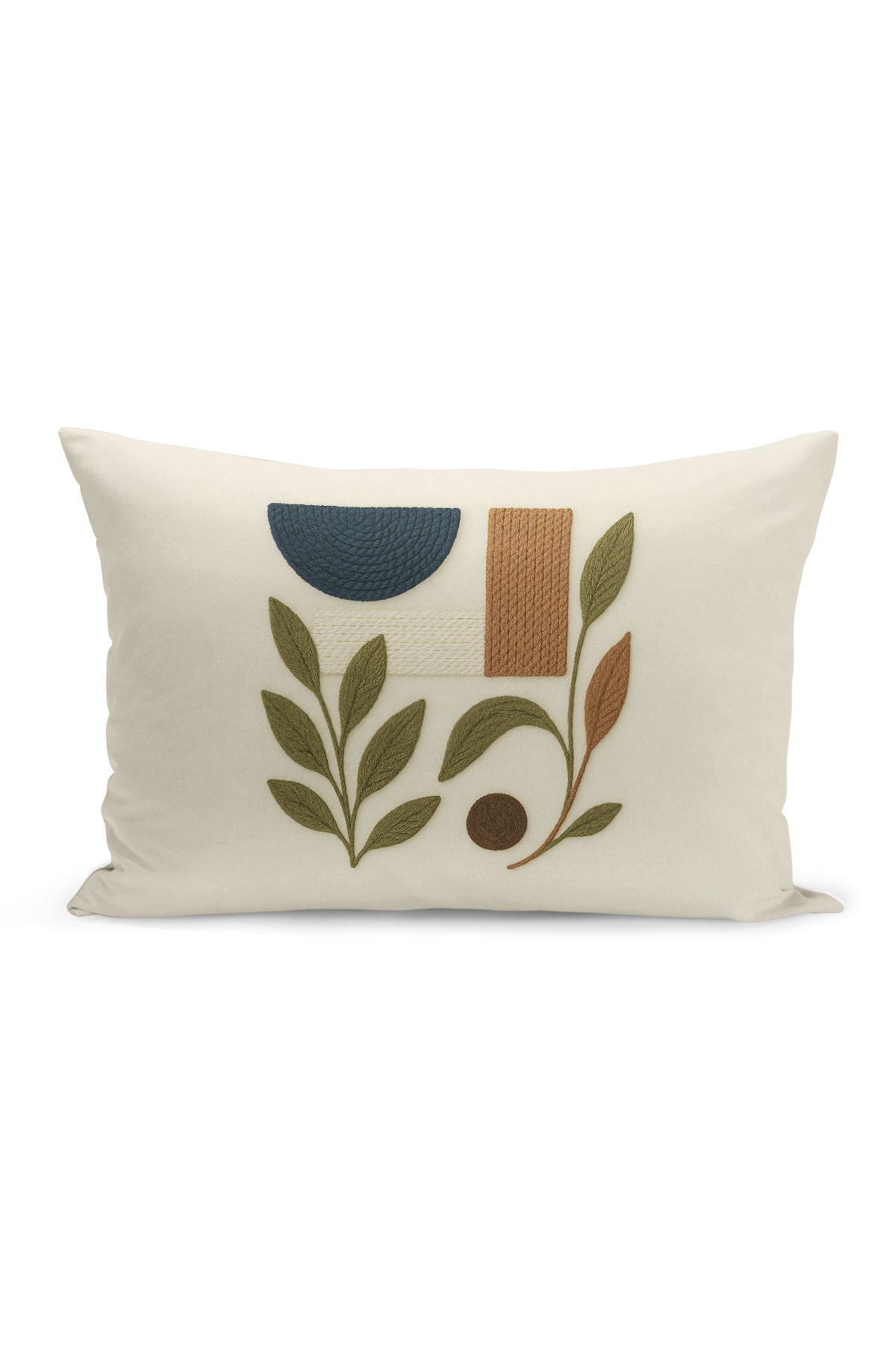 Bertille Home-Set de 3 huse de pernă cu imprimare digitală pe două părți (aspect de broderie cu model de puncție) 5