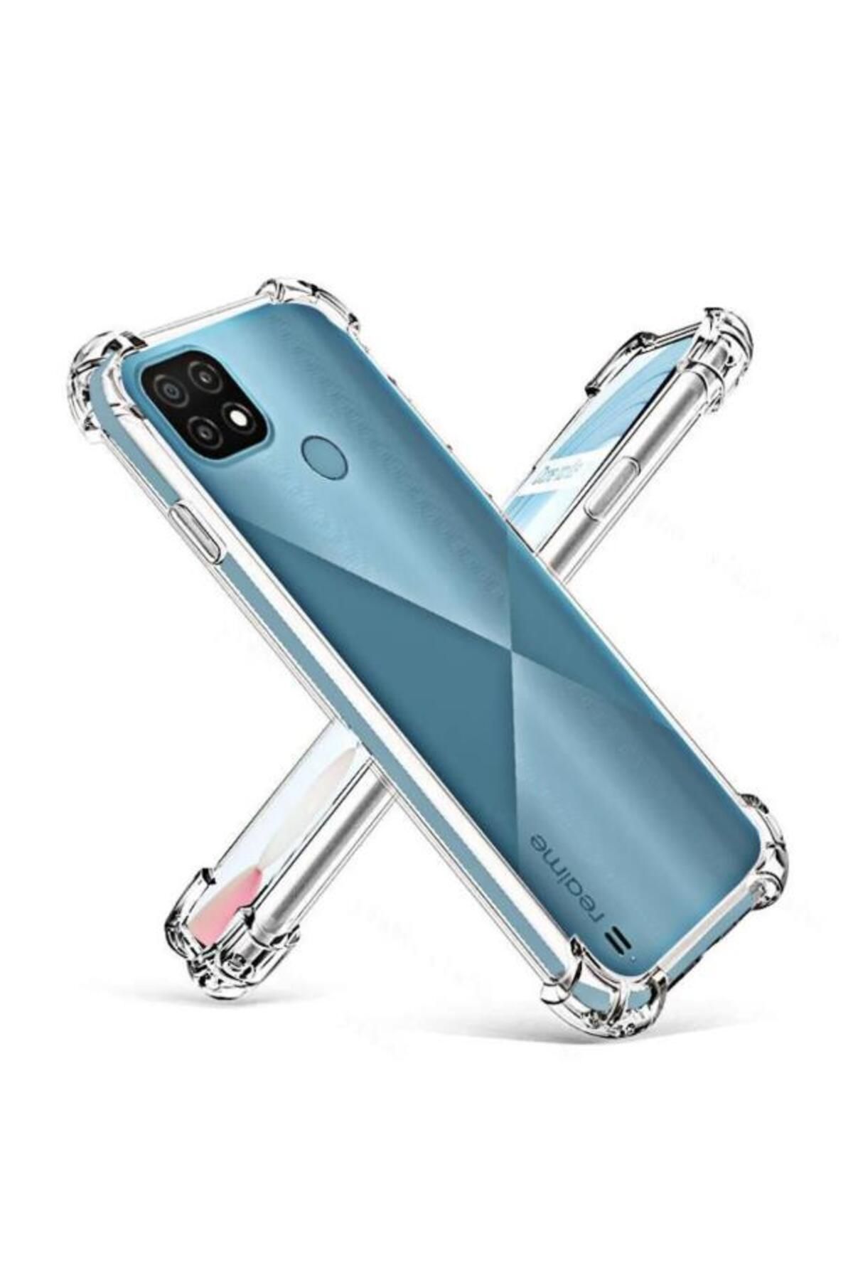 Ehr. Realme C25 Uyumlu Darbe Önleyici Sararmaya Dayanıklı Airbag Korumalı Ultra Slim TPU Şeffaf Silikon K