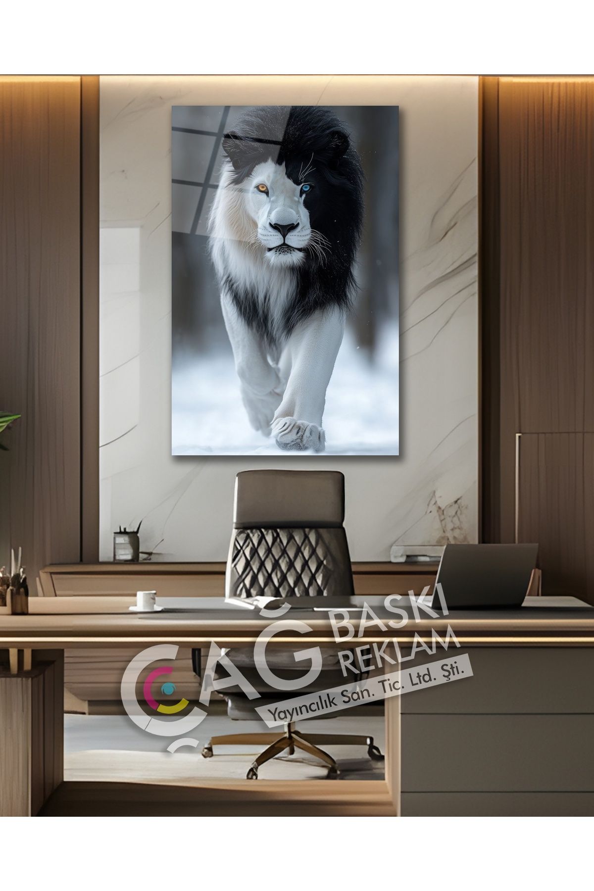 Çağ Baskı Aslan Kral Avcı Yırtıcı King Cam Tablo Modern Ev Ofis Salon Duvar Oda Dekoru Hediyelik