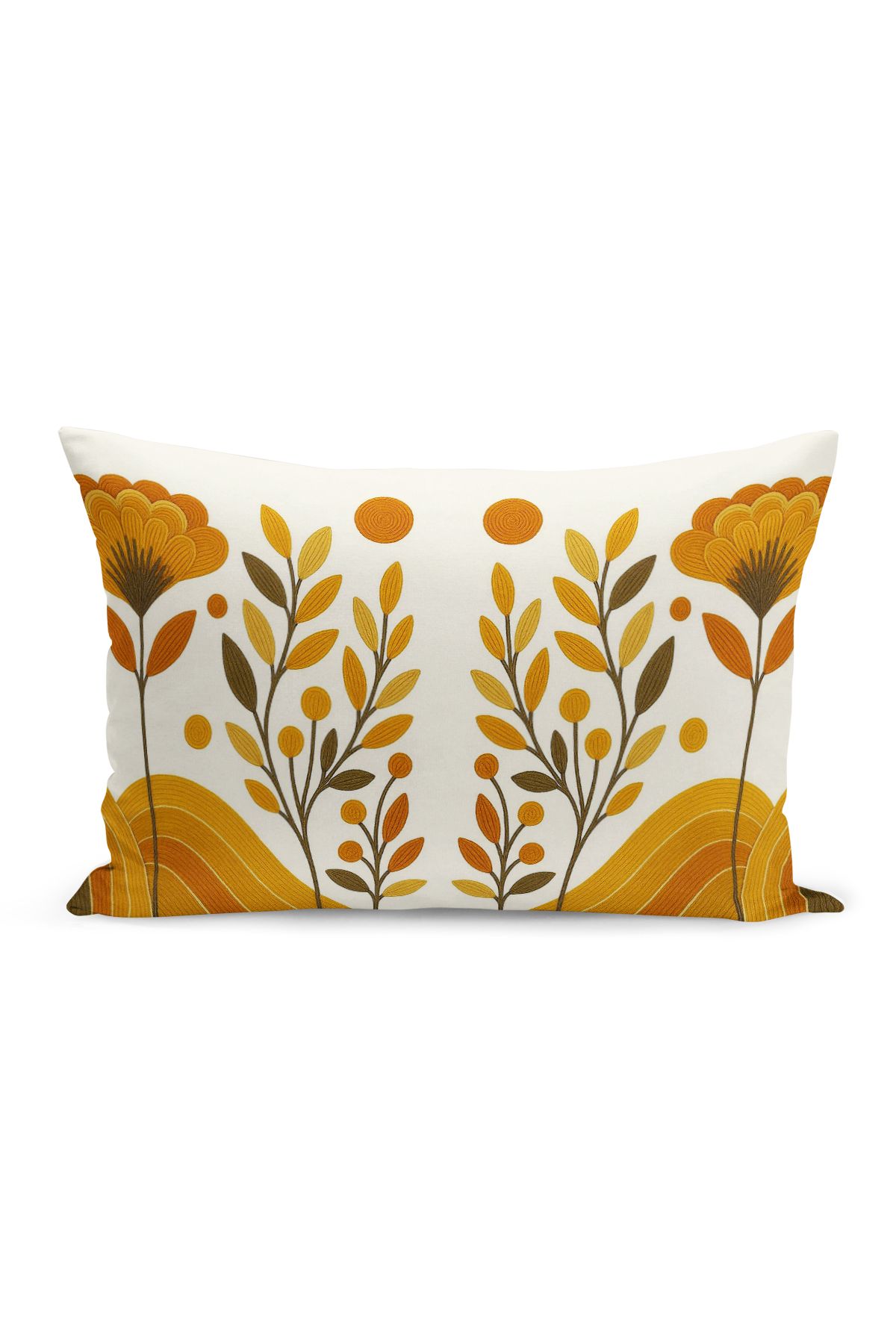 Bertille Home-Set de 3 huse de pernă cu imprimare digitală pe două părți (aspect de broderie cu model de puncție) 5