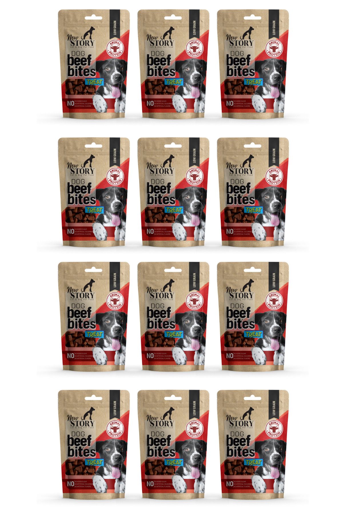 New Story Dog Beef Bites 12x80Gr. Biftekli, Köpek Ödül Maması
