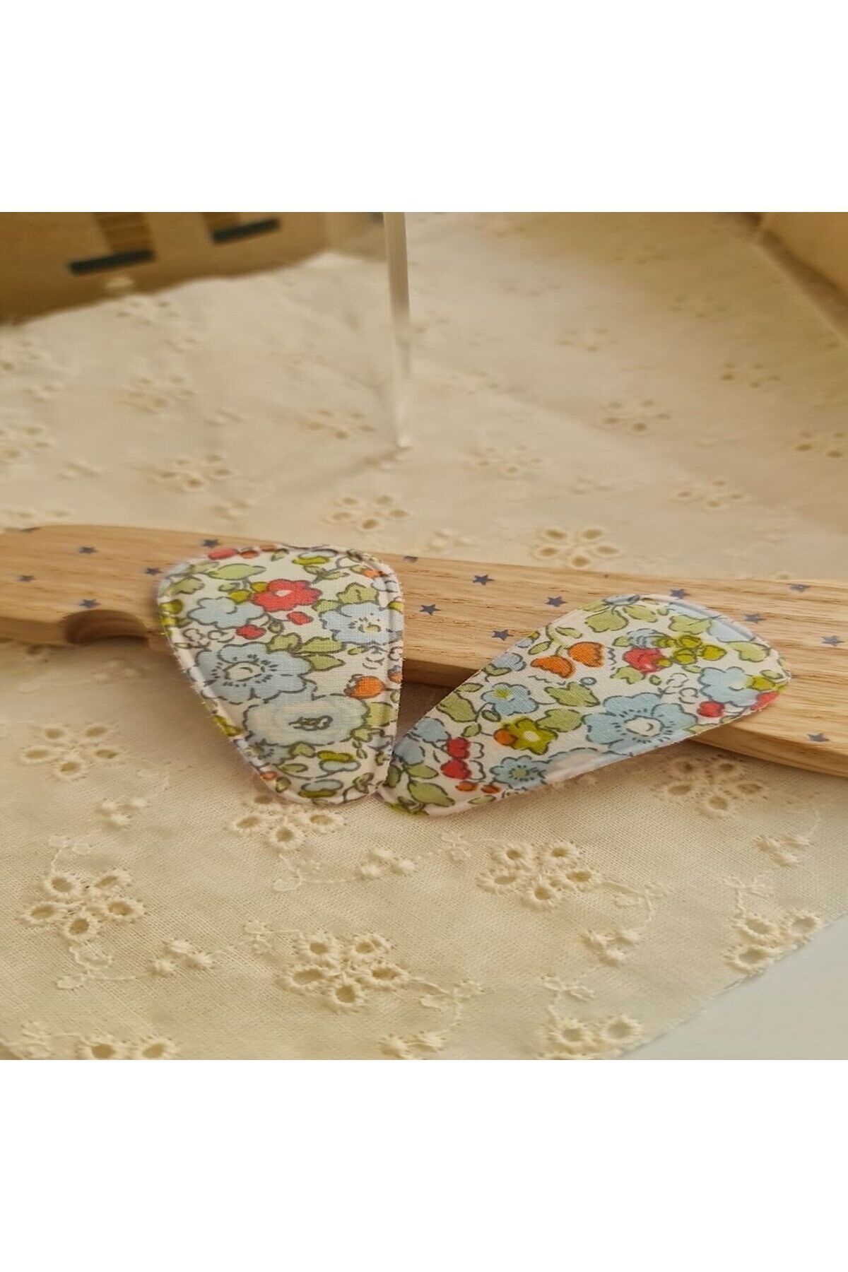 COLORFULLCLİPS Çiçek Desenli Renkli Çıtçıt Toka Seti | Bebek ve Çocuk İçin Tokalar - Sevimli Saç Aksesuarı