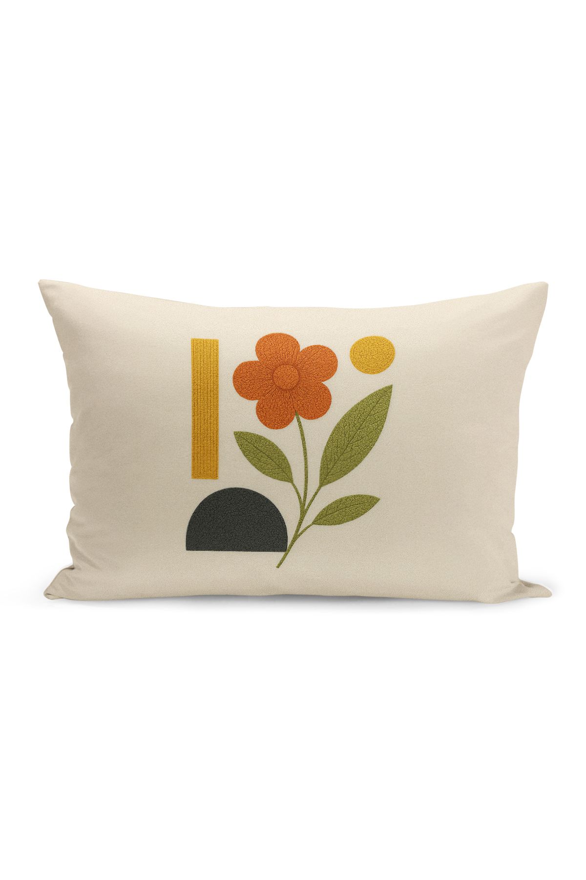 Bertille Home-Set de 3 huse de pernă cu imprimare digitală pe două părți (aspect de broderie cu model de puncție) 5