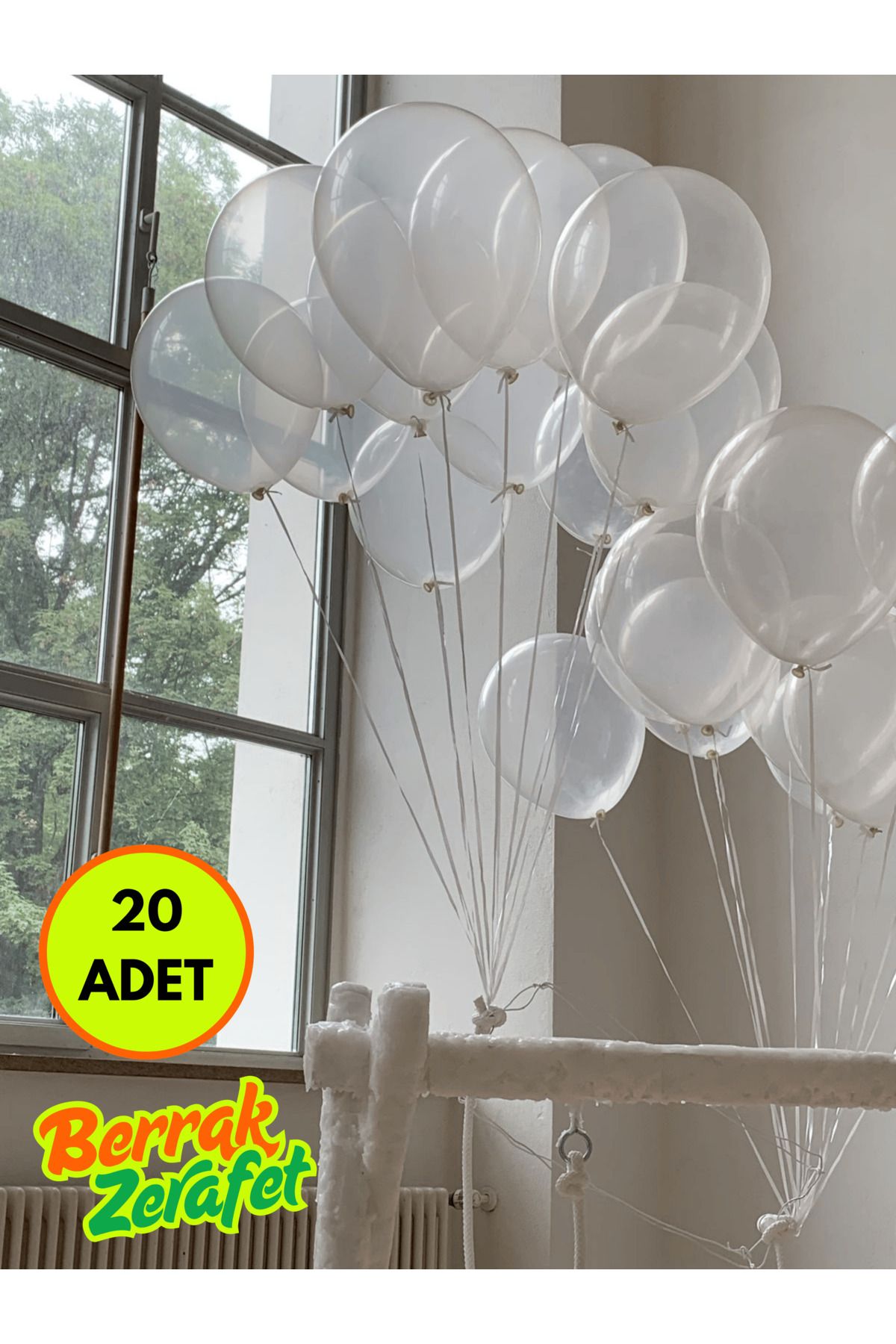 Mielibon Şeffaf Balon Seti – 11 İnç Berrak Lateks Parti Balonları | Düğün, Baby Shower, Dekor