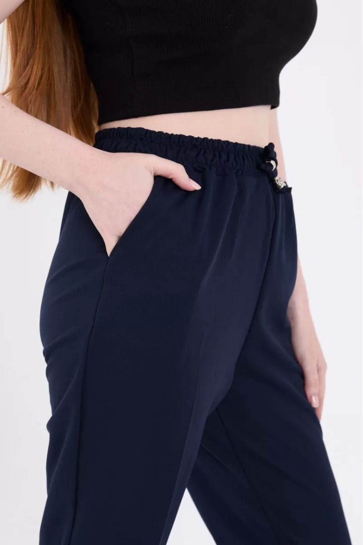 ruum fashions Kadın Tam Kalıp Basic Eşofman Pantolon