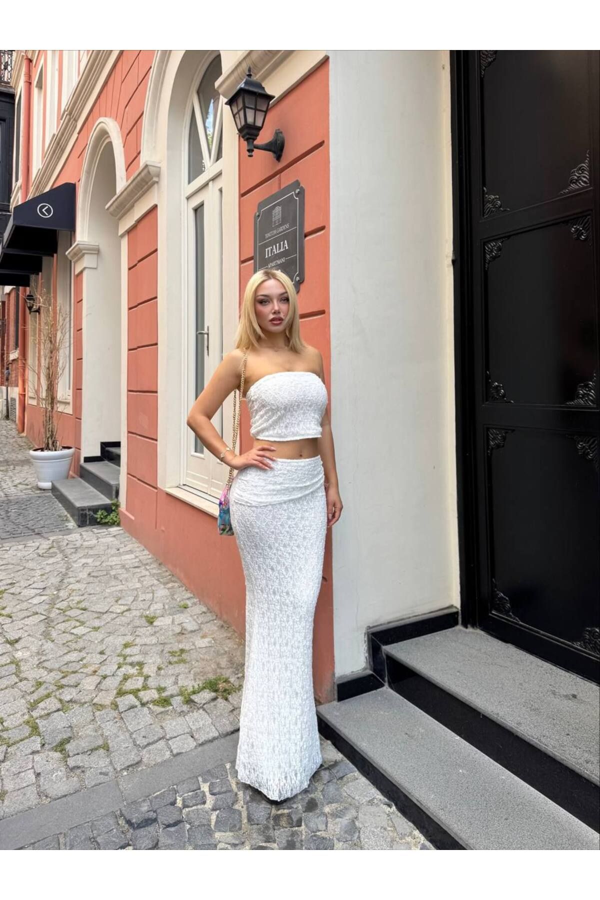 Bella Breeze Kadın Dantelli Takım Elbise