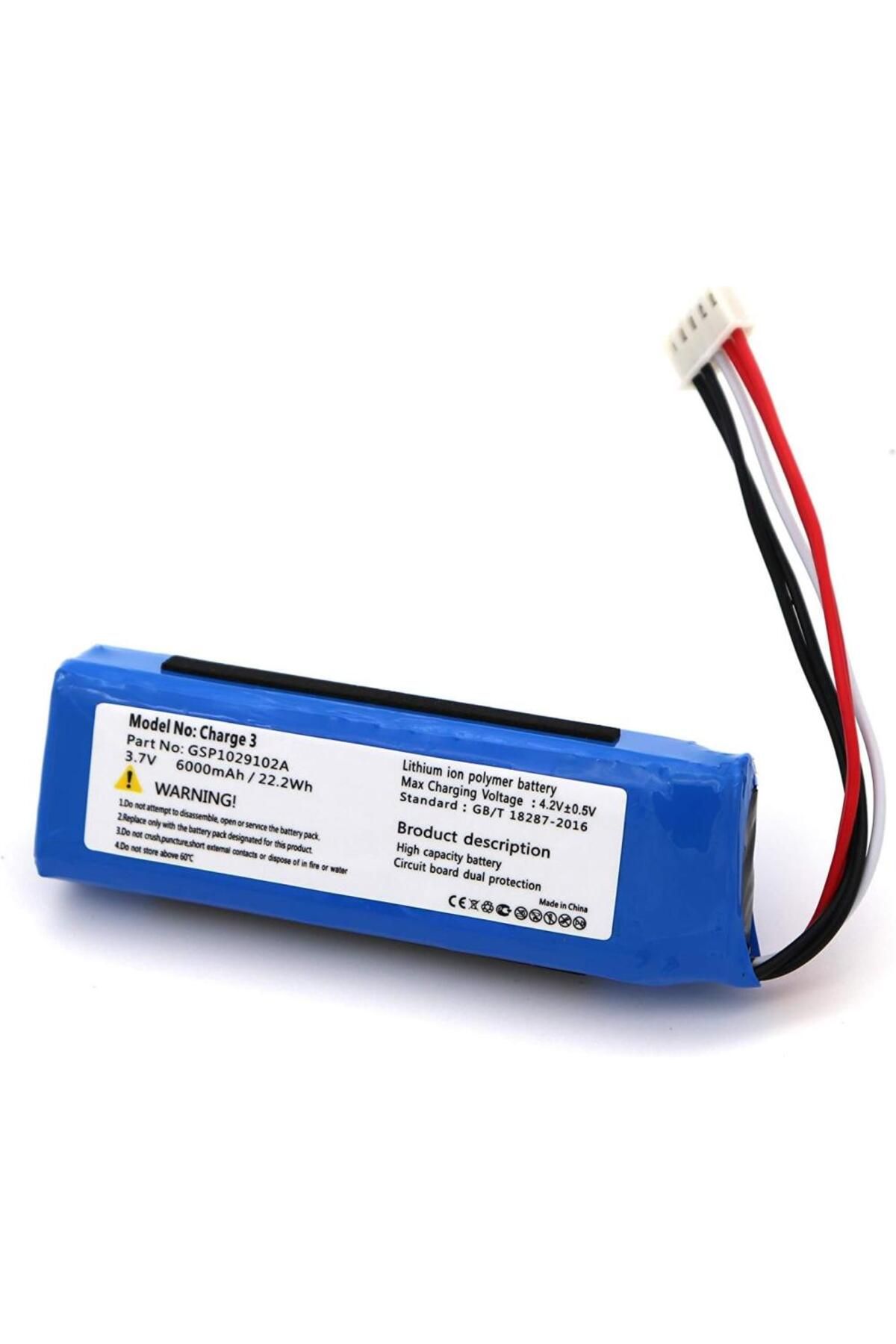 Skygo Charge 3 uyumlu 3.7v 6000 mah Soketli Batarya